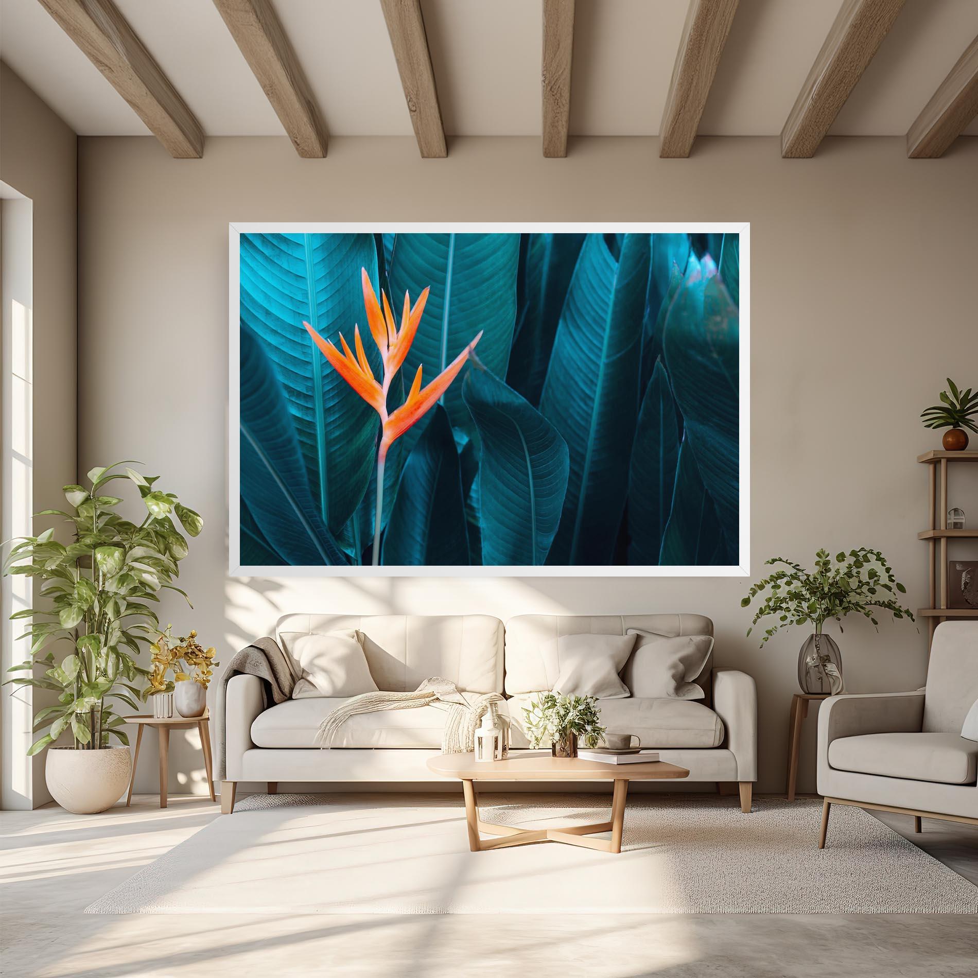 Leinwandbild Orange Green Exotic mockup 6