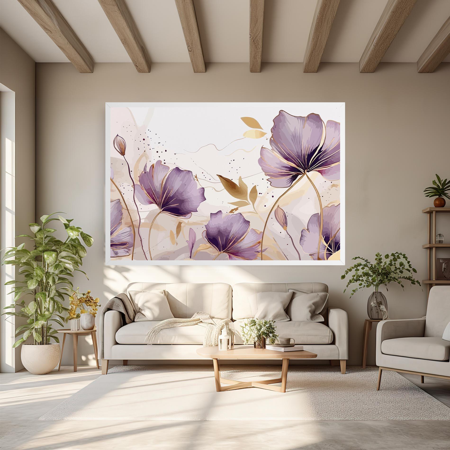 Leinwandbild Purple Gold Exotic mockup 6