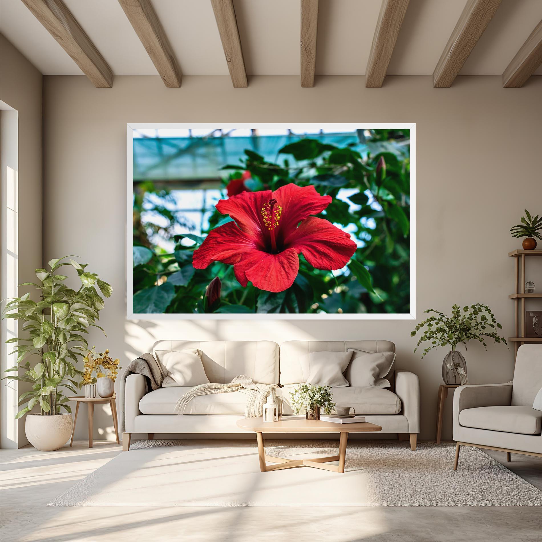 Leinwandbild Red Exotic Plant mockup 6