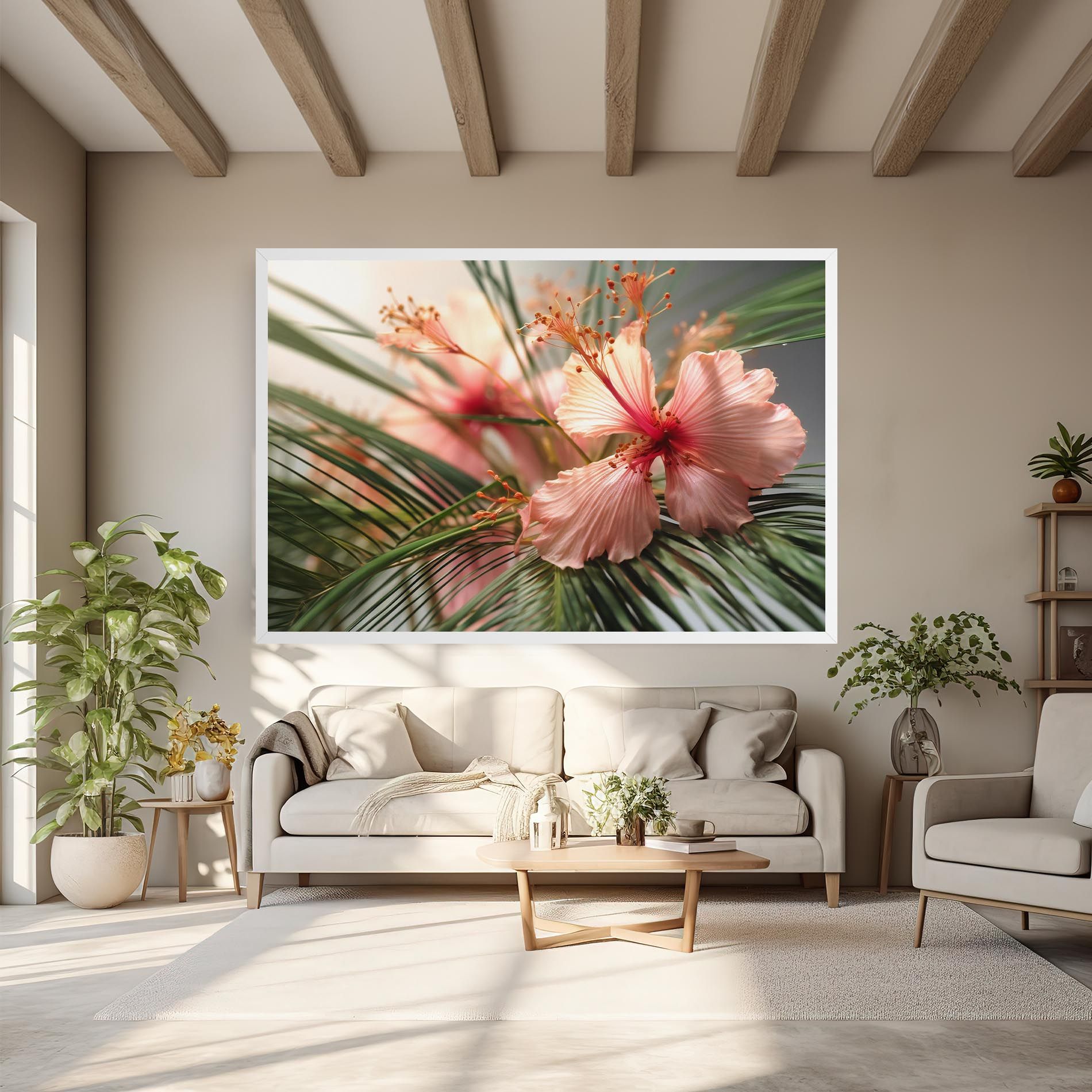 Sunset Exotic Flower mockup 6