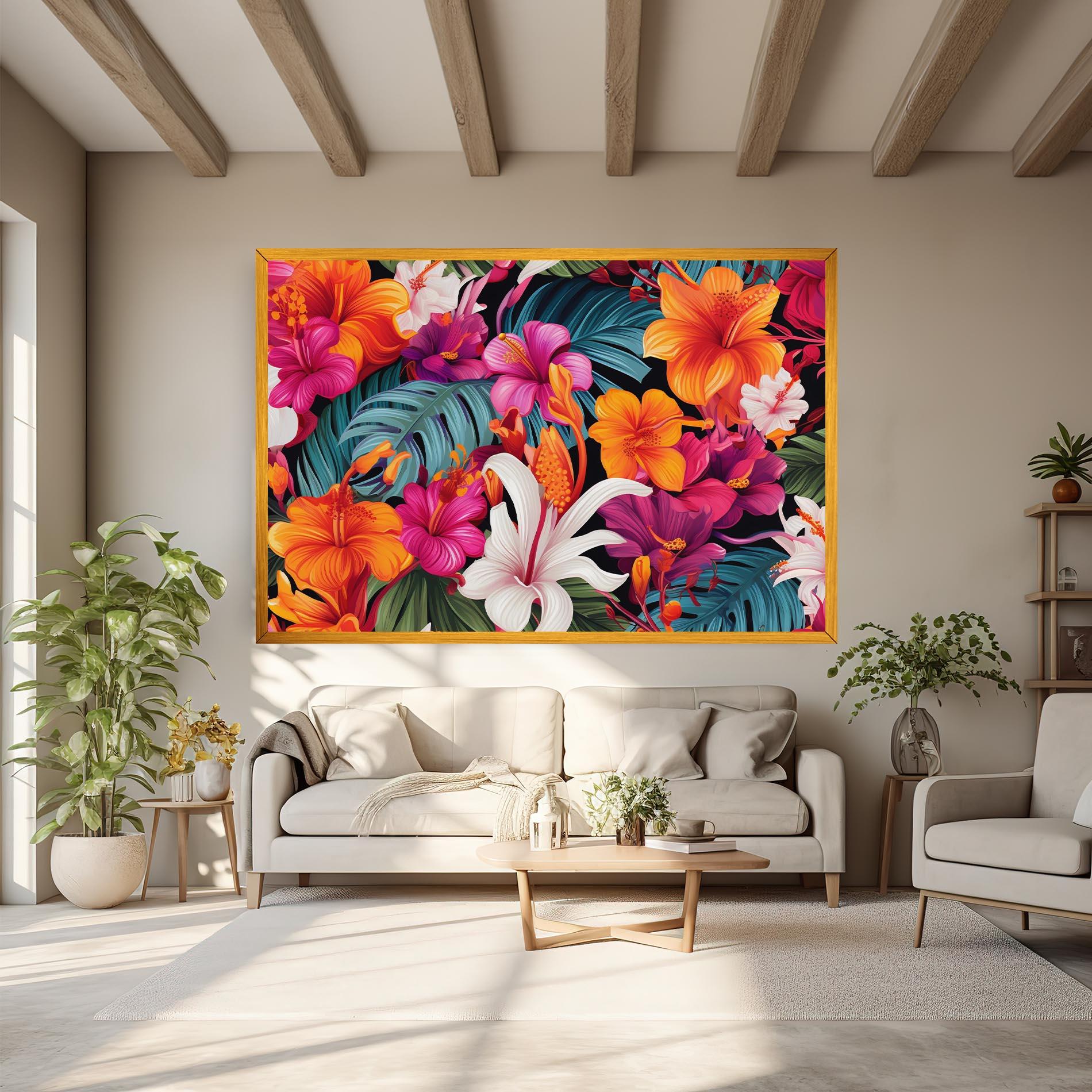 Leinwandbild Exotic Patern mockup 6