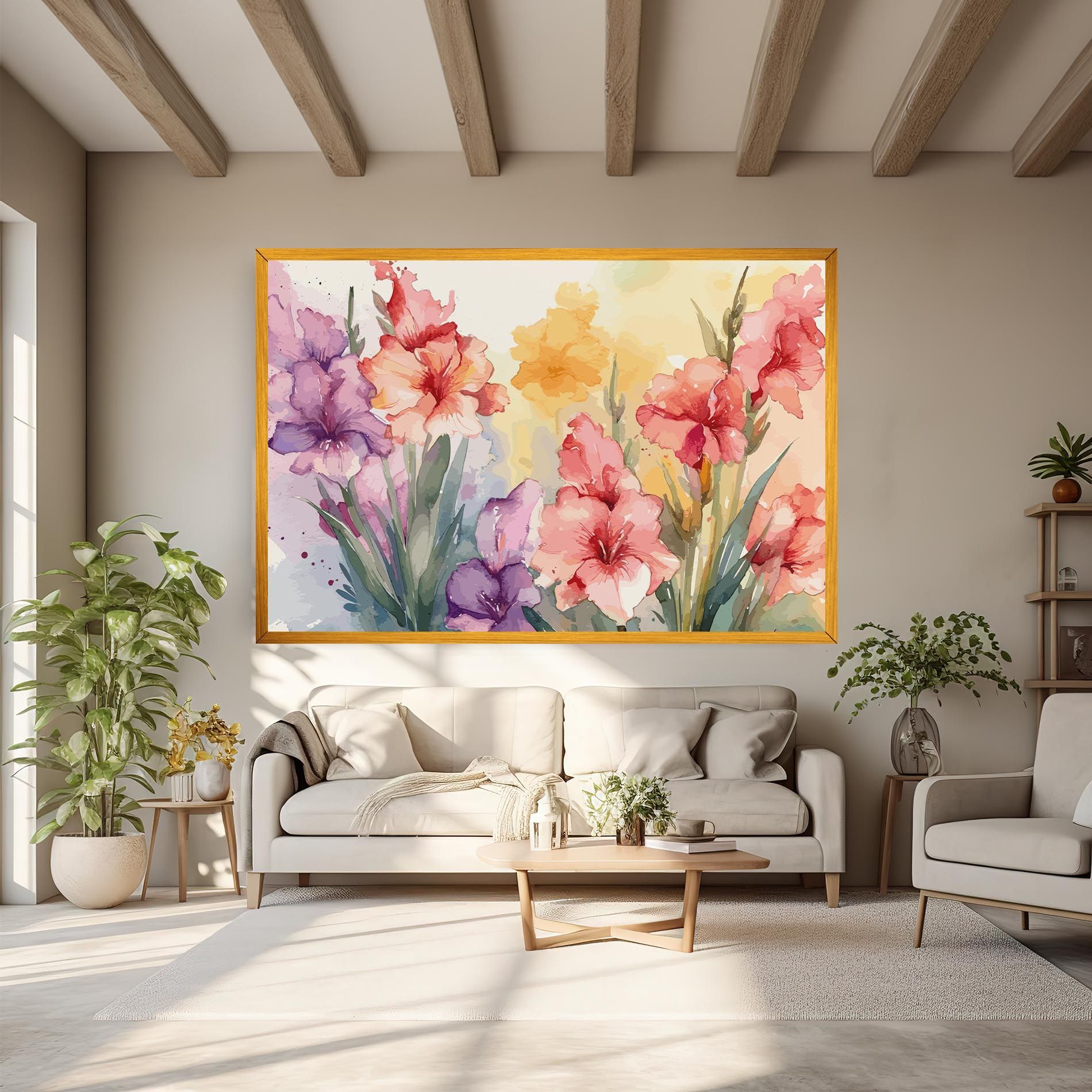 Exotic Watercolor mockup 6