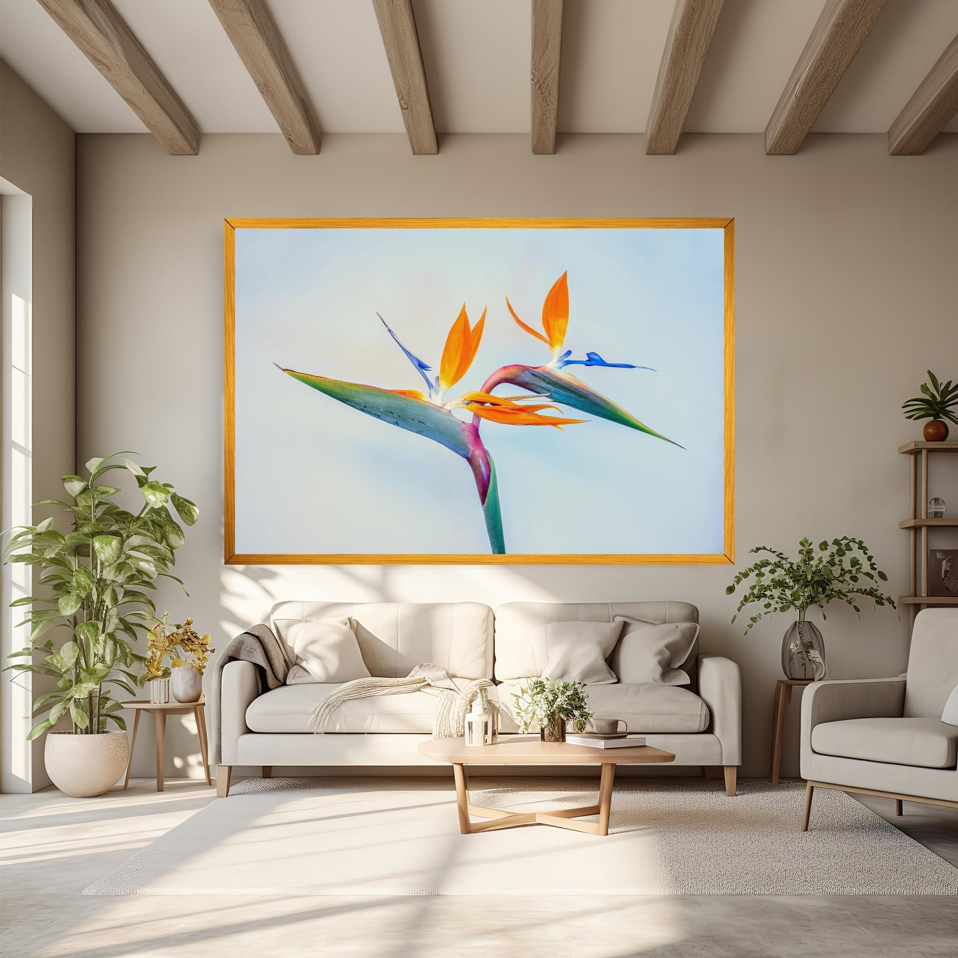 Leinwandbild Green Orange Exotic mockup 6