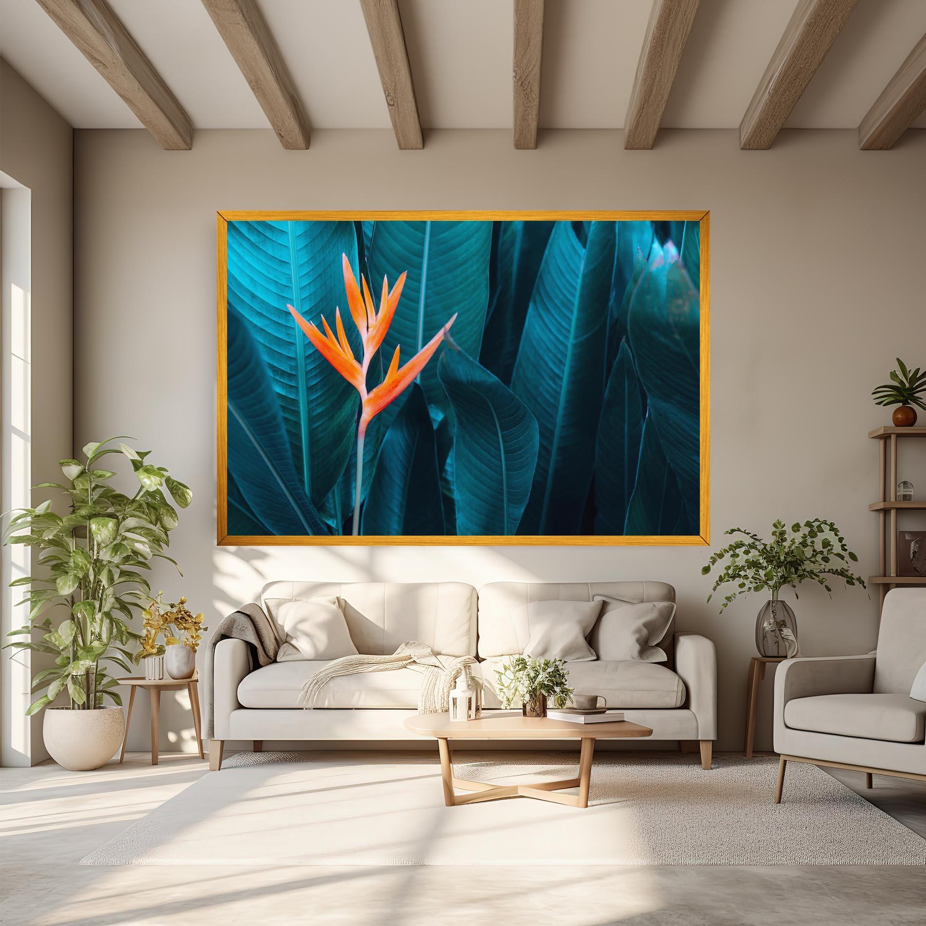 Leinwandbild Orange Green Exotic mockup 6