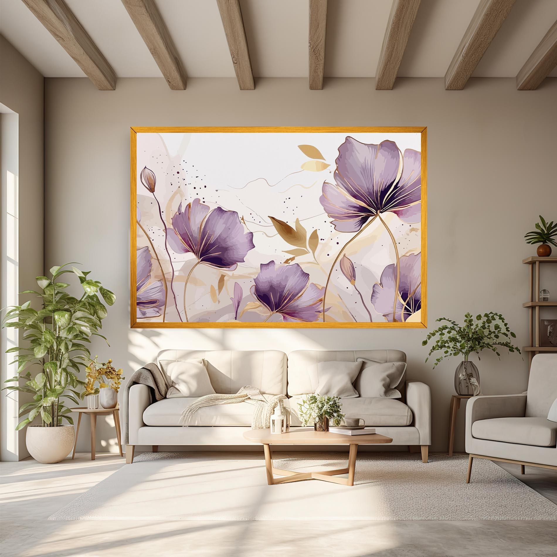 Leinwandbild Purple Gold Exotic mockup 6