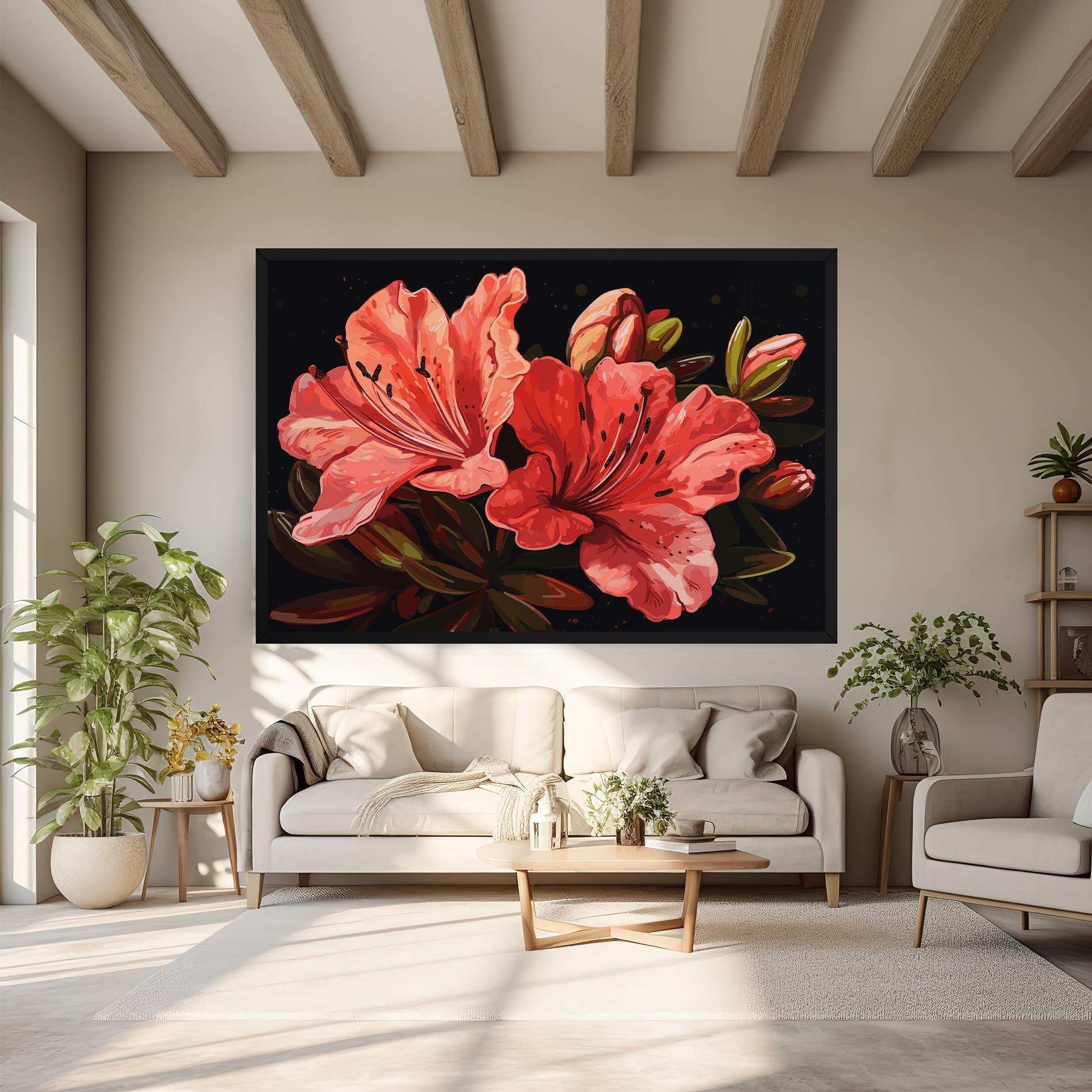 Leinwandbild Art Exotic Flower mockup 6