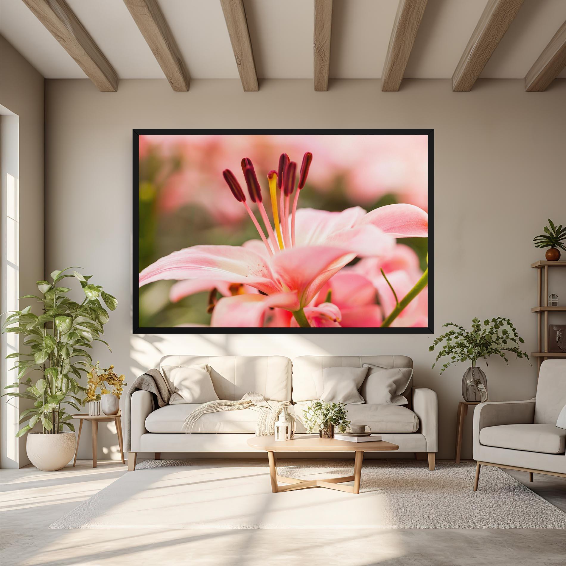 Leinwandbild Flower mockup 6