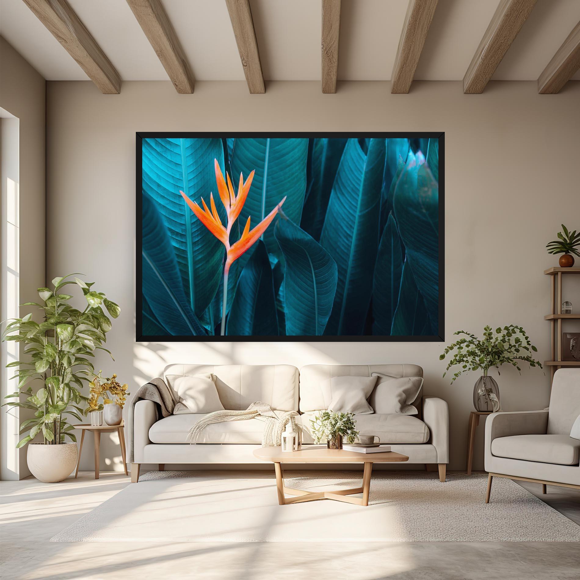 Leinwandbild Orange Green Exotic mockup 6