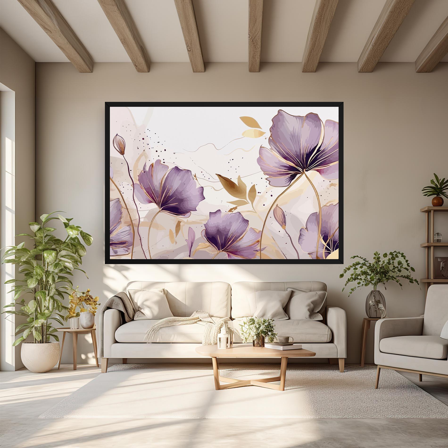 Leinwandbild Purple Gold Exotic mockup 6