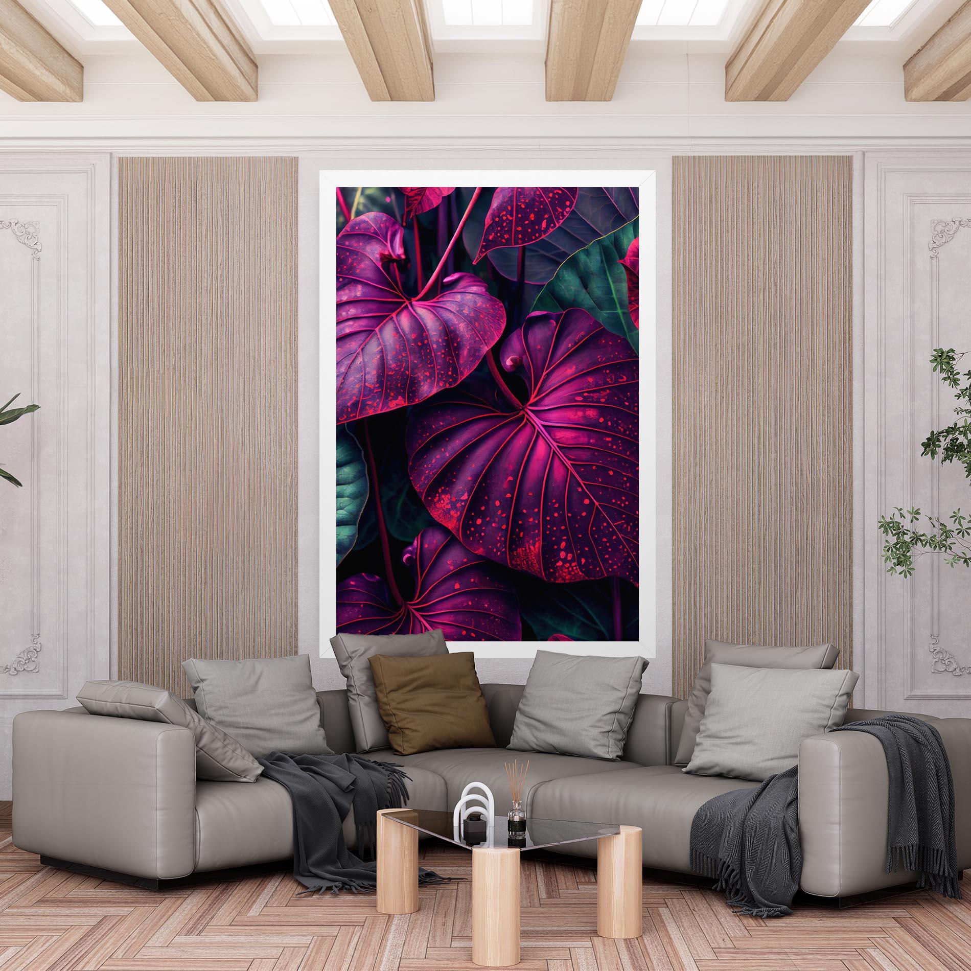 Leinwandbild Big Purple Exotic mockup 6