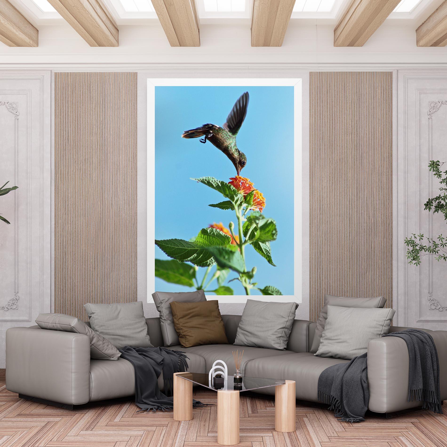Leinwandbild Bird Exotic Flower mockup 6