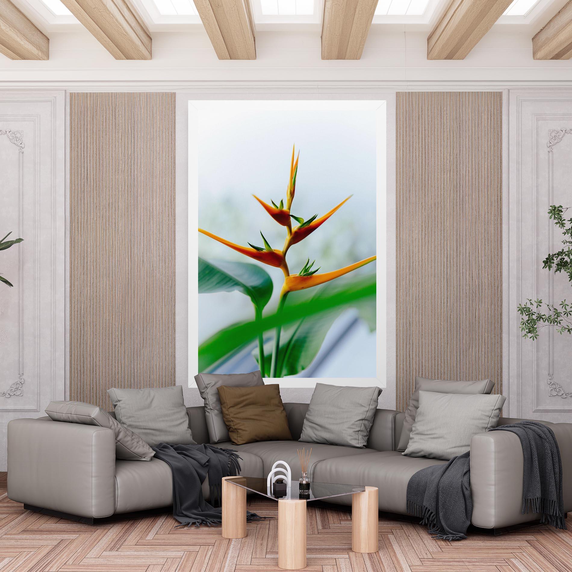 Leinwandbild Exotic Orange Green mockup 6