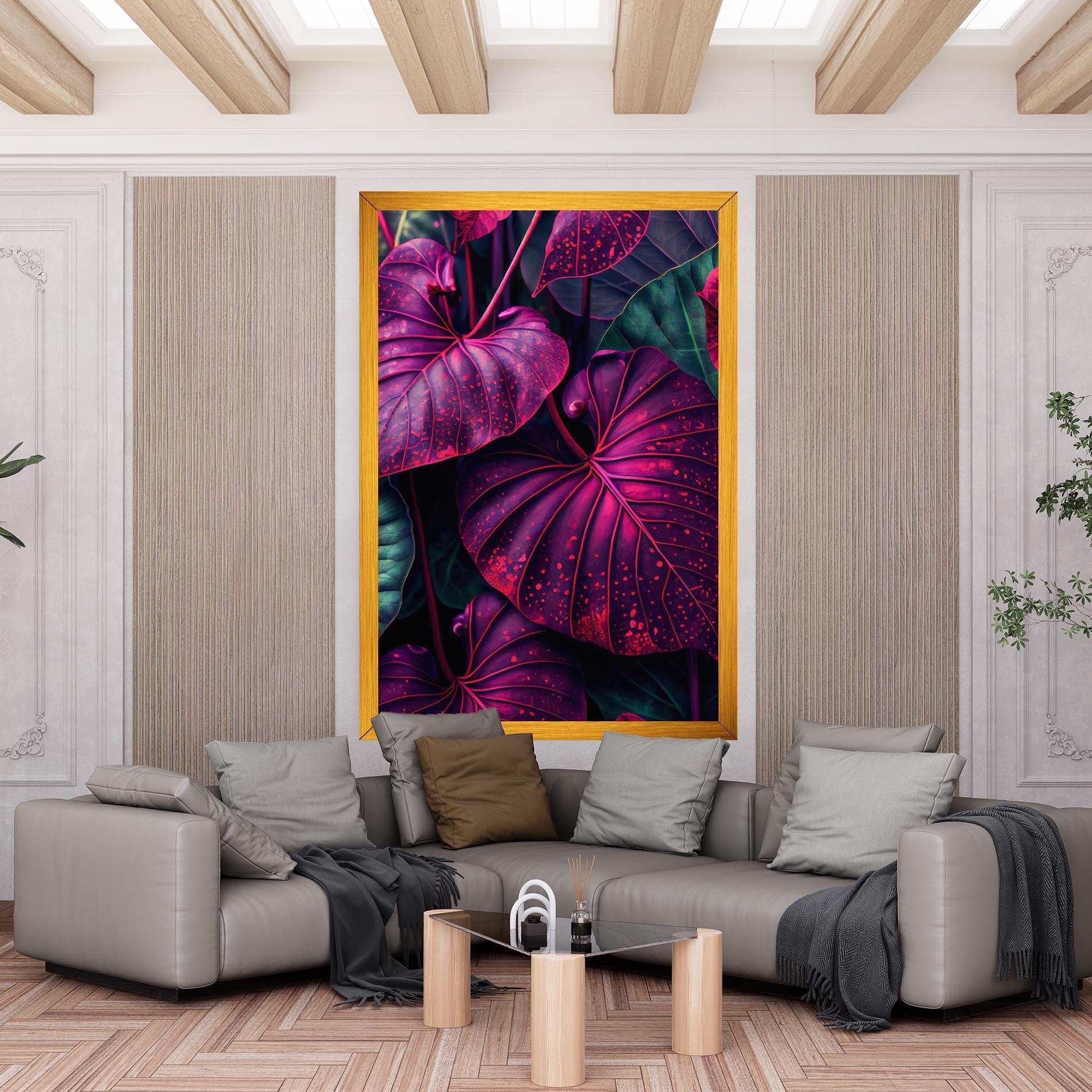 Leinwandbild Big Purple Exotic mockup 6