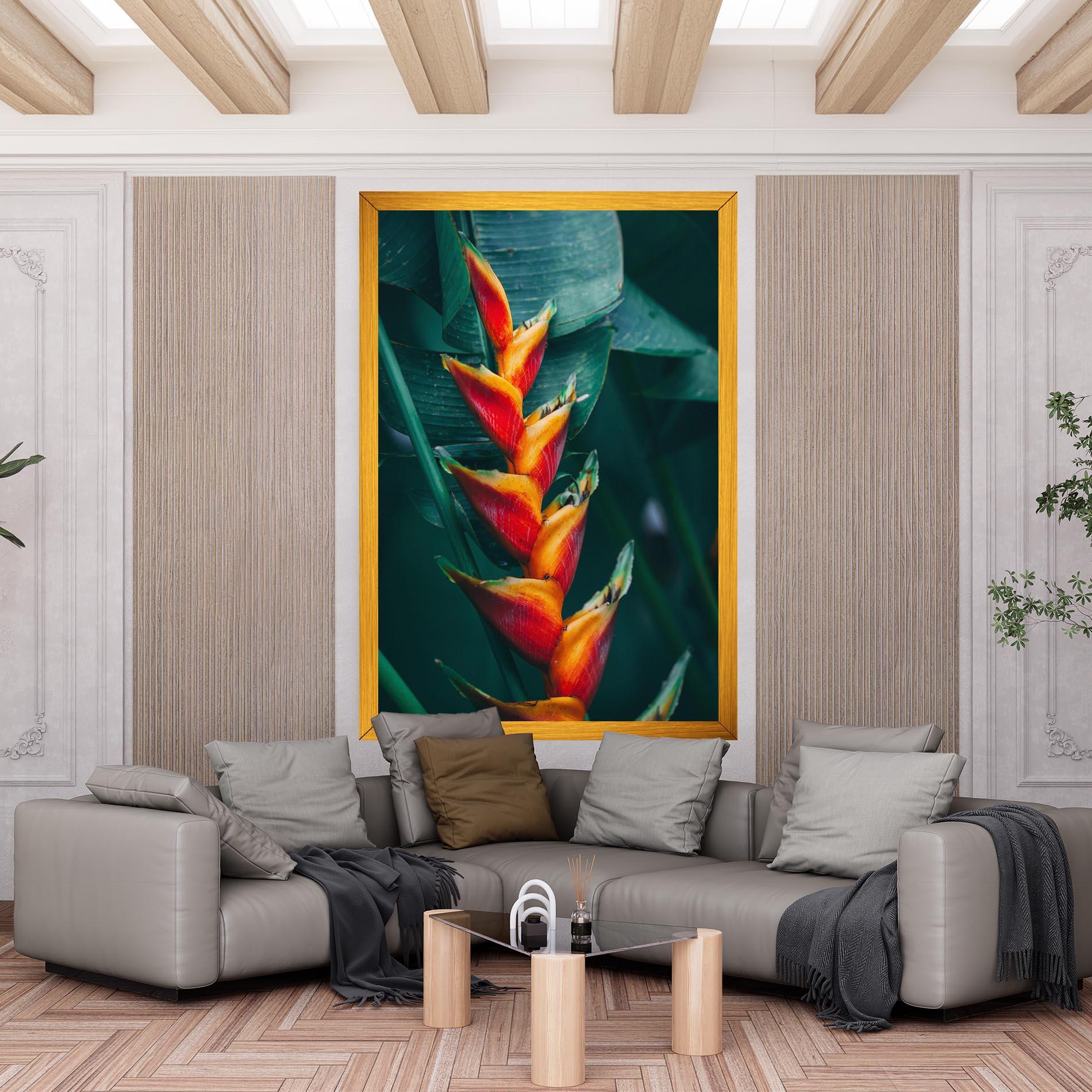 Leinwandbild Red Orange Exotic mockup 6