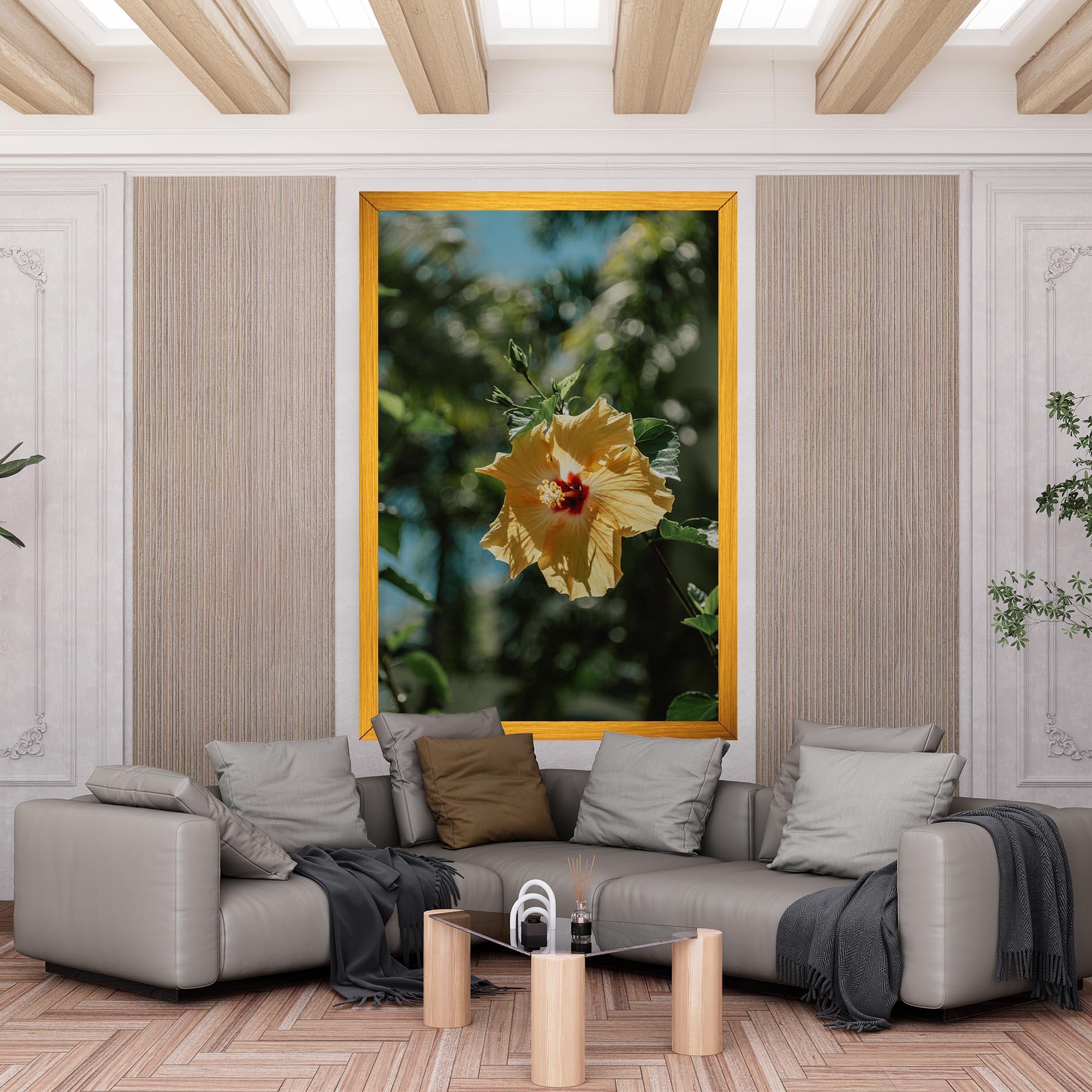 Leinwandbild Yellow Pretty Exotic mockup 6