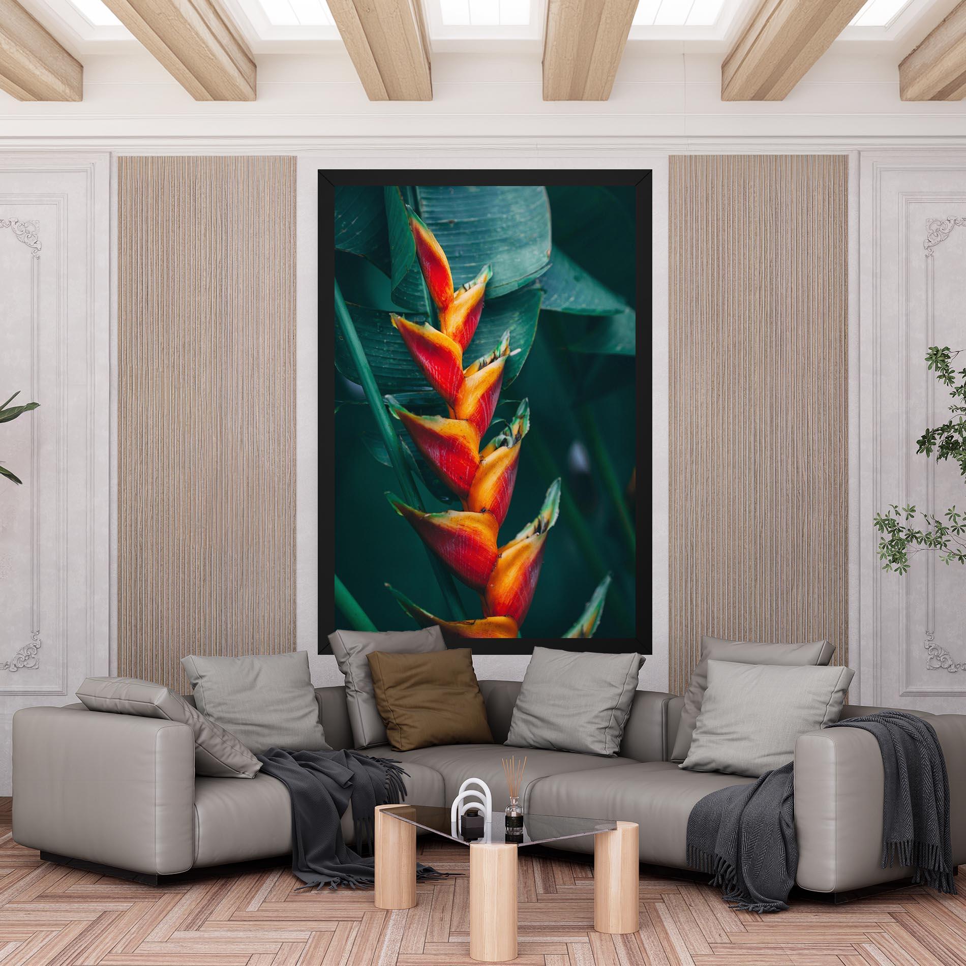 Leinwandbild Red Orange Exotic mockup 6