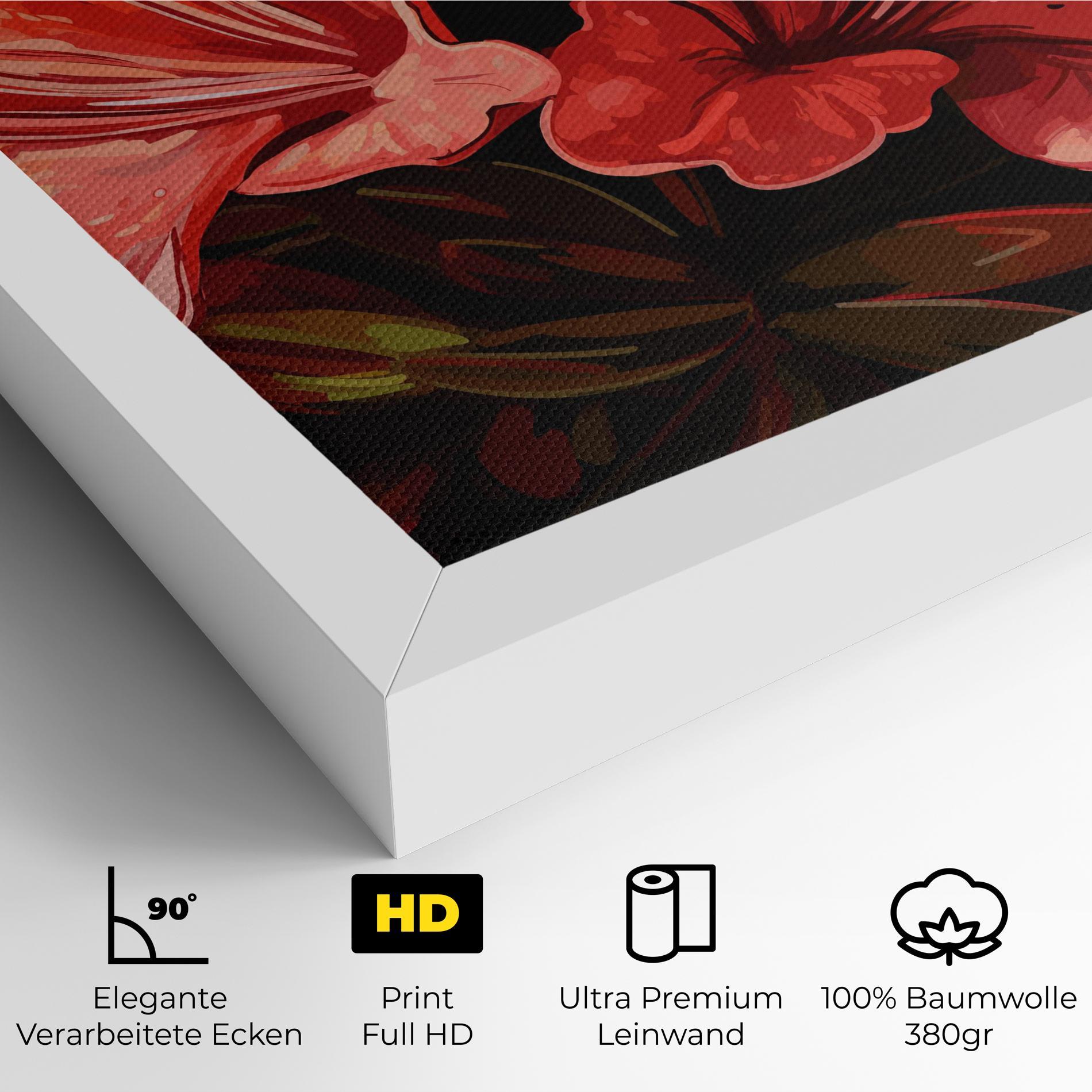 Leinwandbild Art Exotic Flower mockup 4