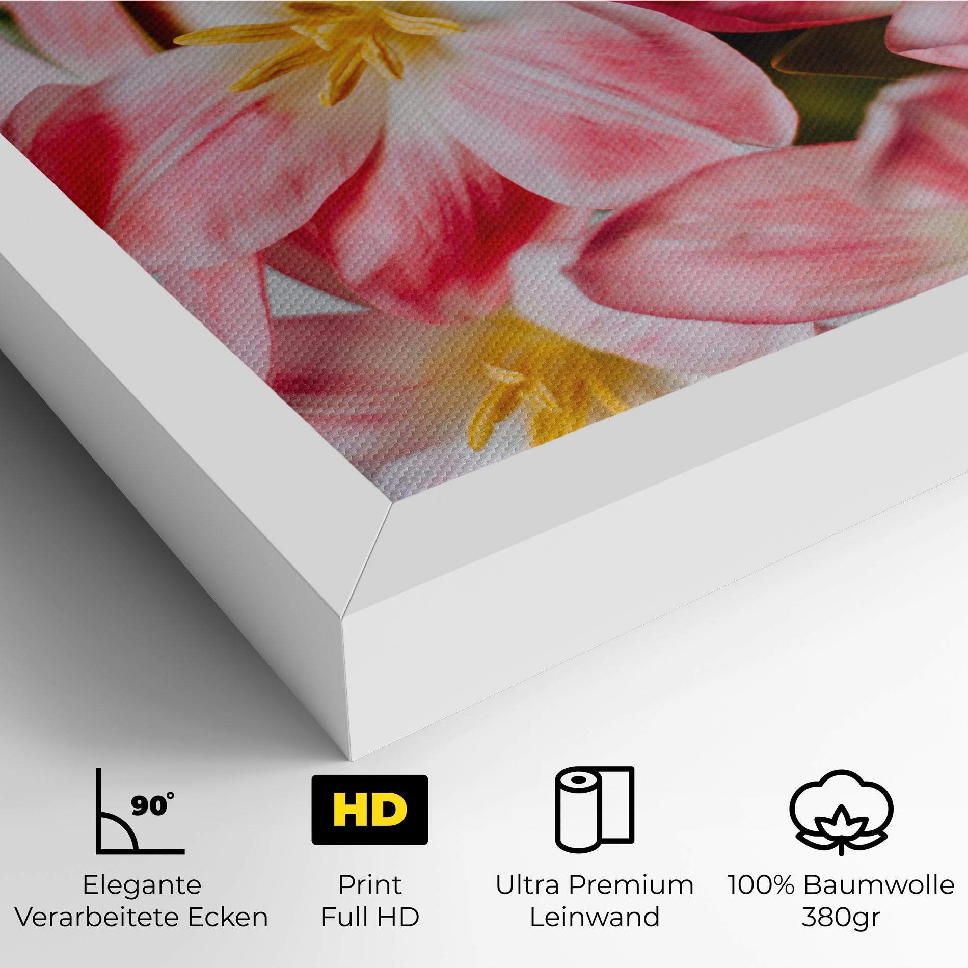 Leinwandbild Beautiful Exotic Flower mockup 4
