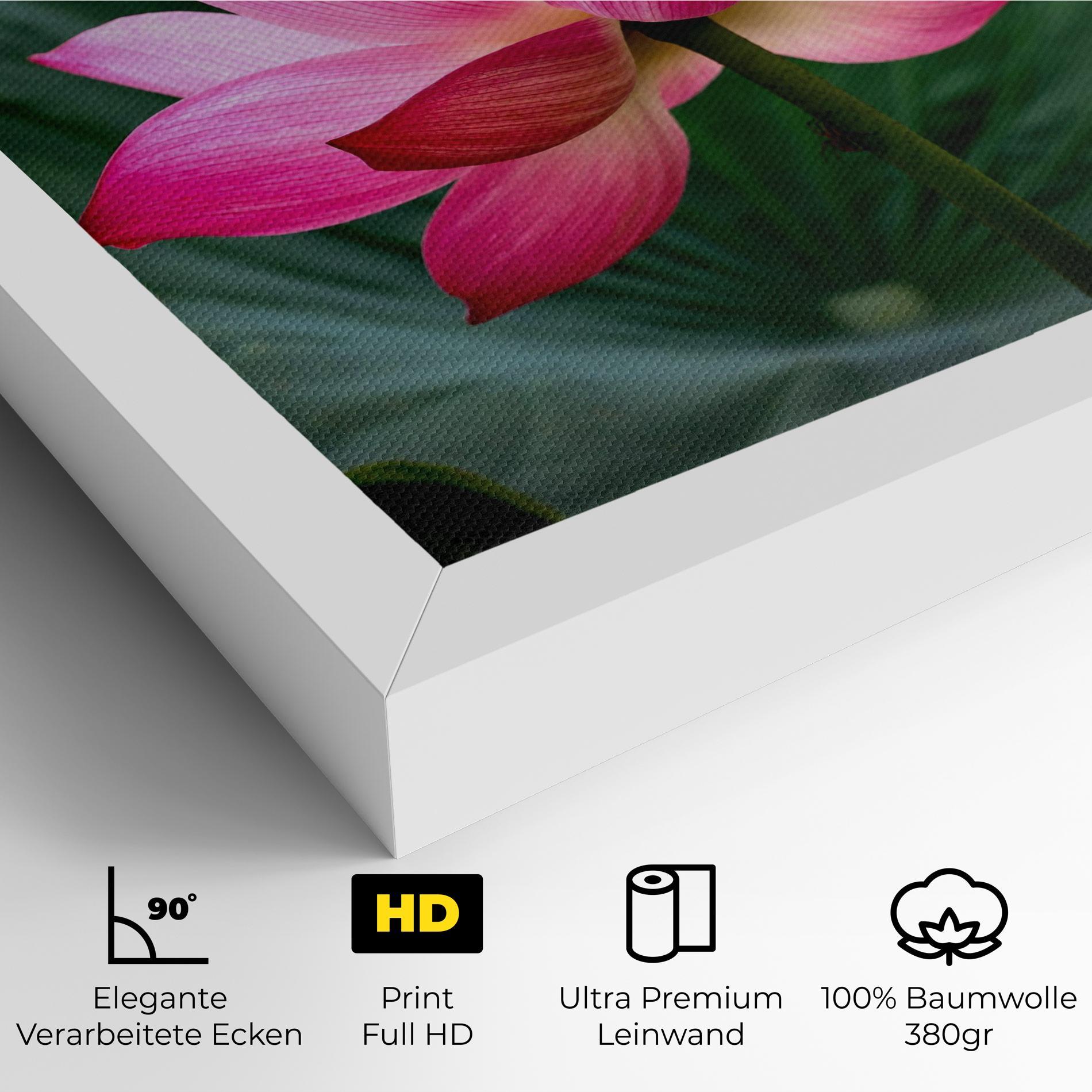 Leinwandbild Beautiful Pink Exotic mockup 4