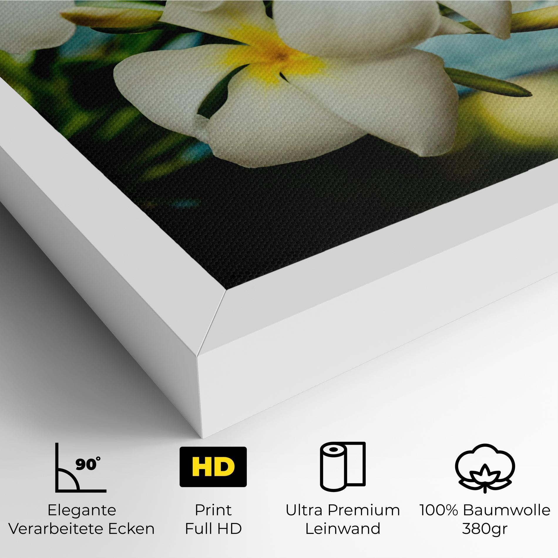 Leinwandbild Beautiful White Exotic mockup 4
