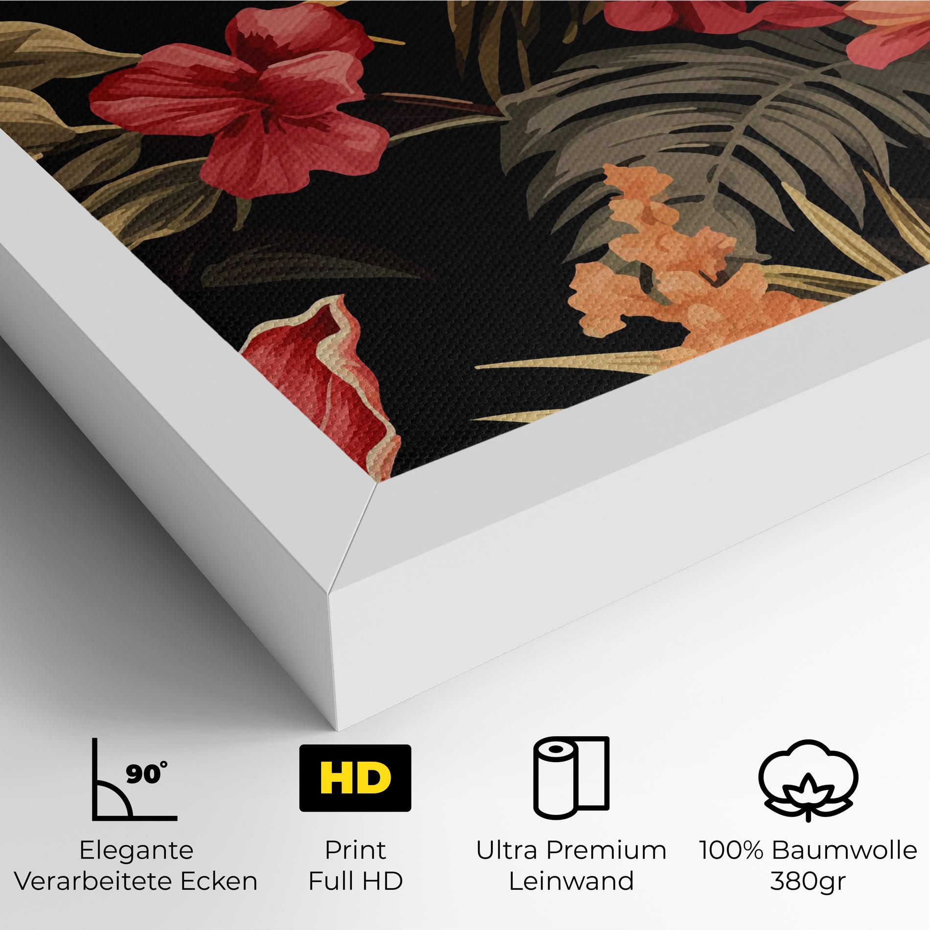 Leinwandbild Exotic Flower Plant mockup 4