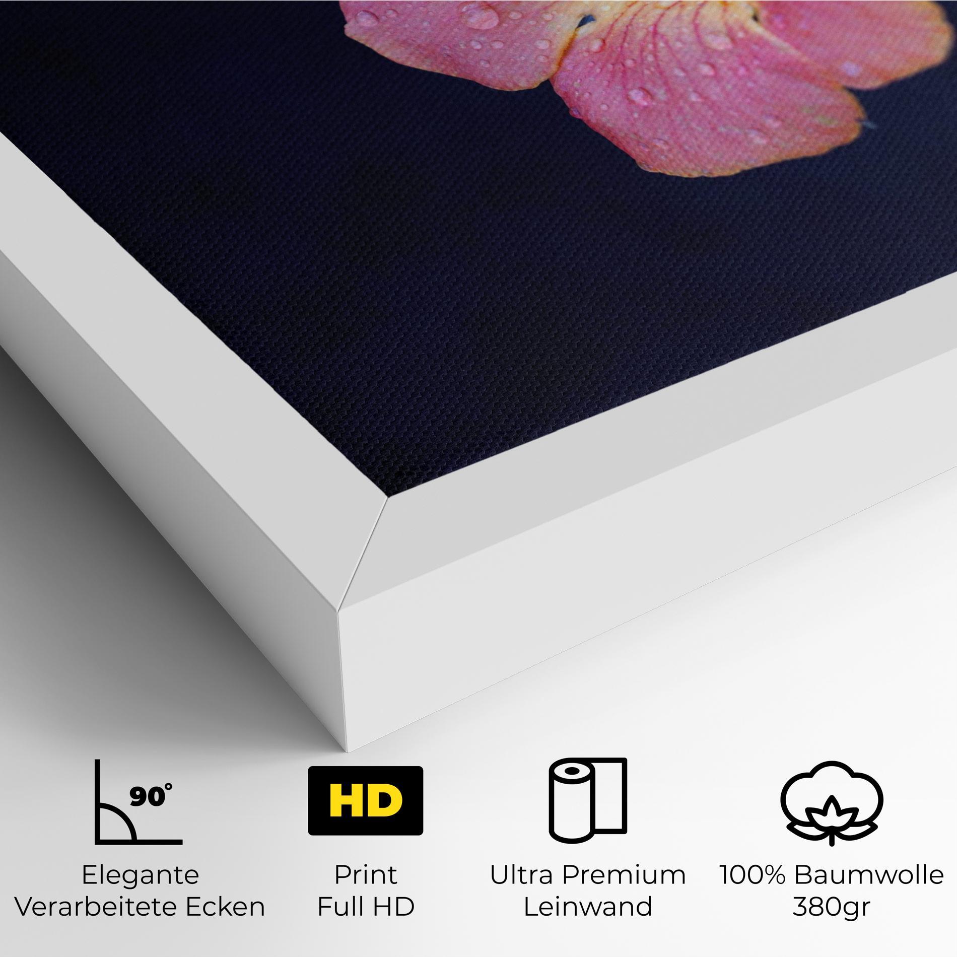 Leinwandbild Exotic Pink Plant mockup 4
