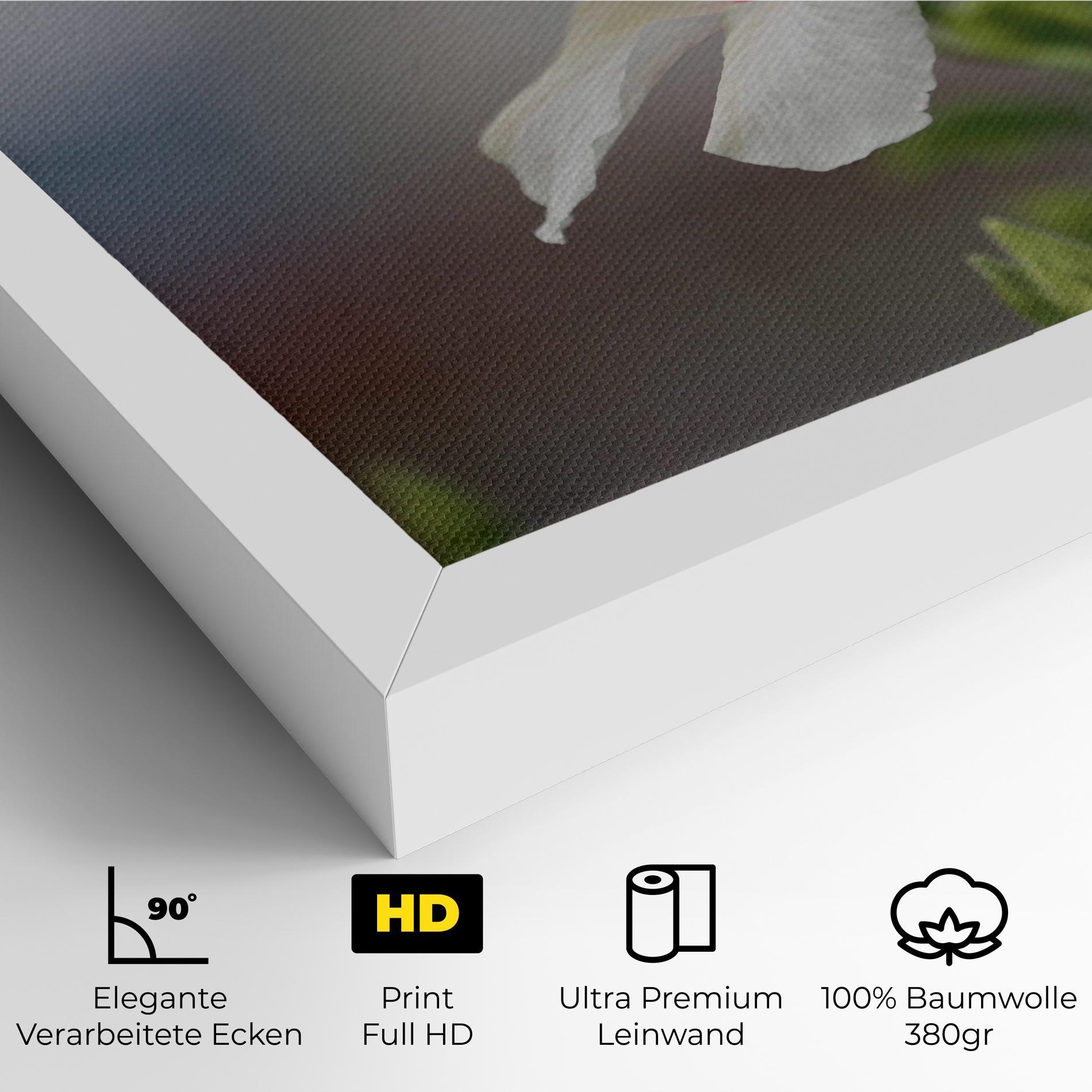 Leinwandbild Exotic White Flower mockup 4