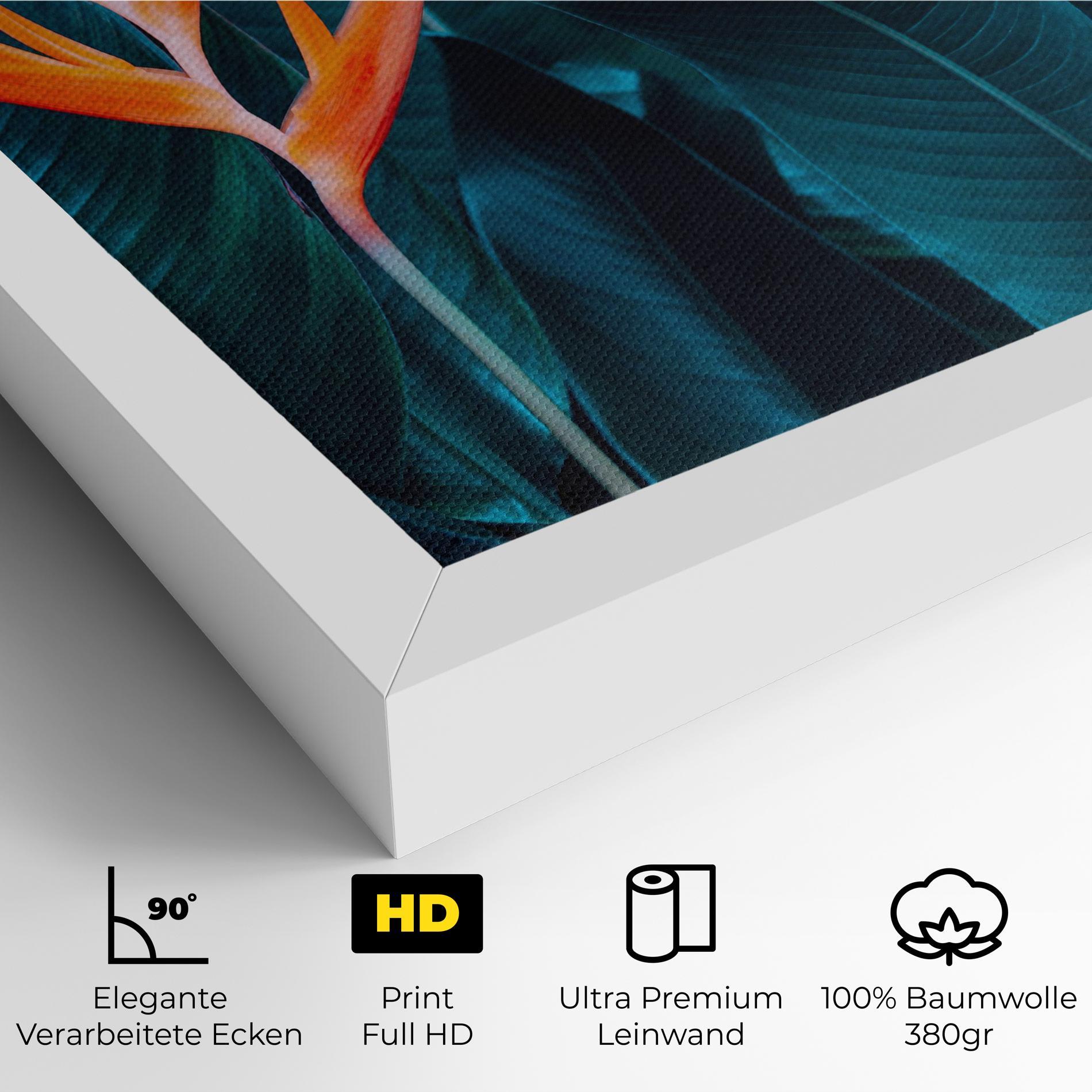 Leinwandbild Orange Green Exotic mockup 4