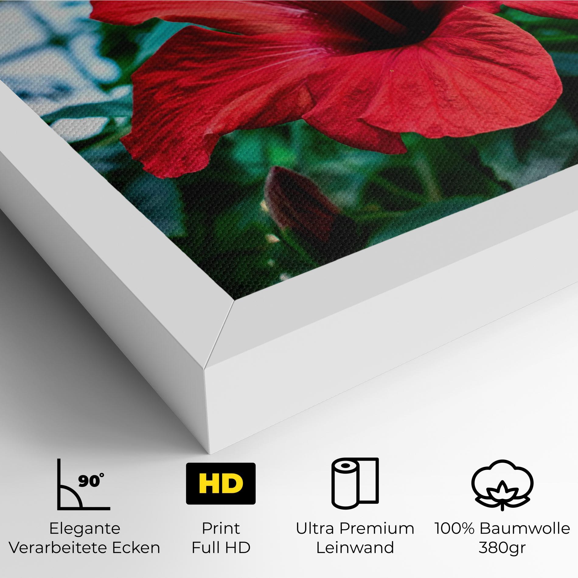Leinwandbild Red Exotic Plant mockup 4