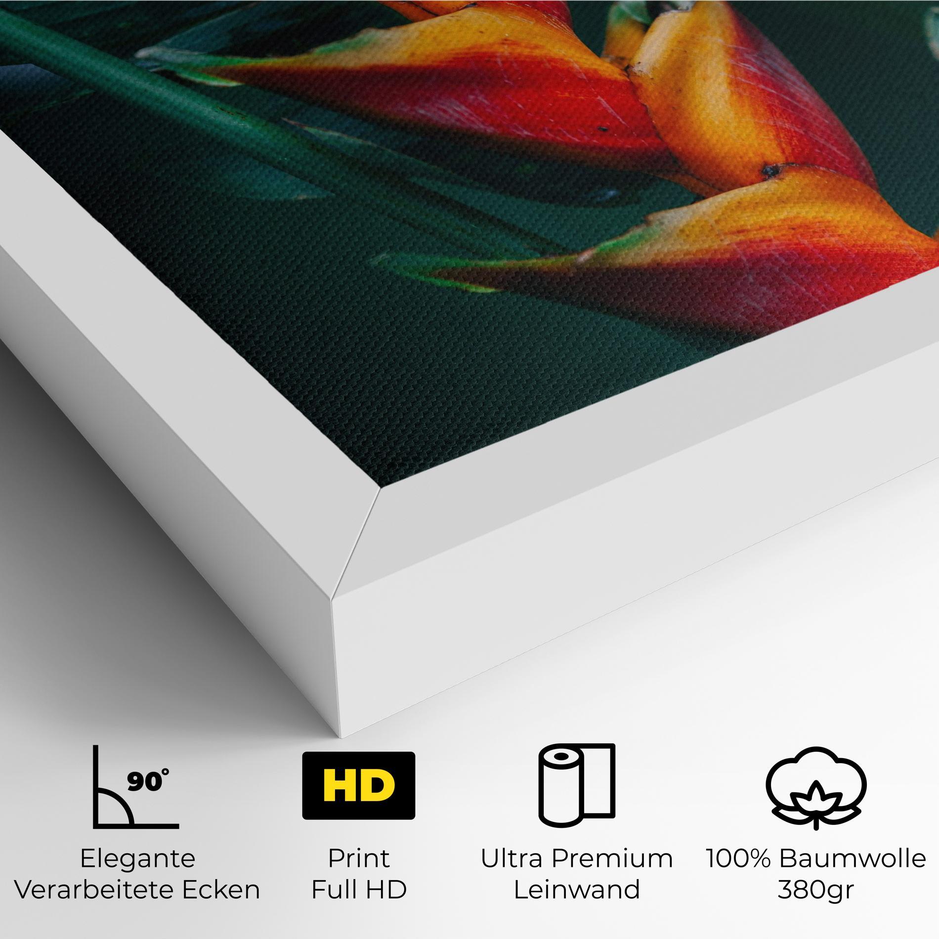 Leinwandbild Red Orange Exotic mockup 4