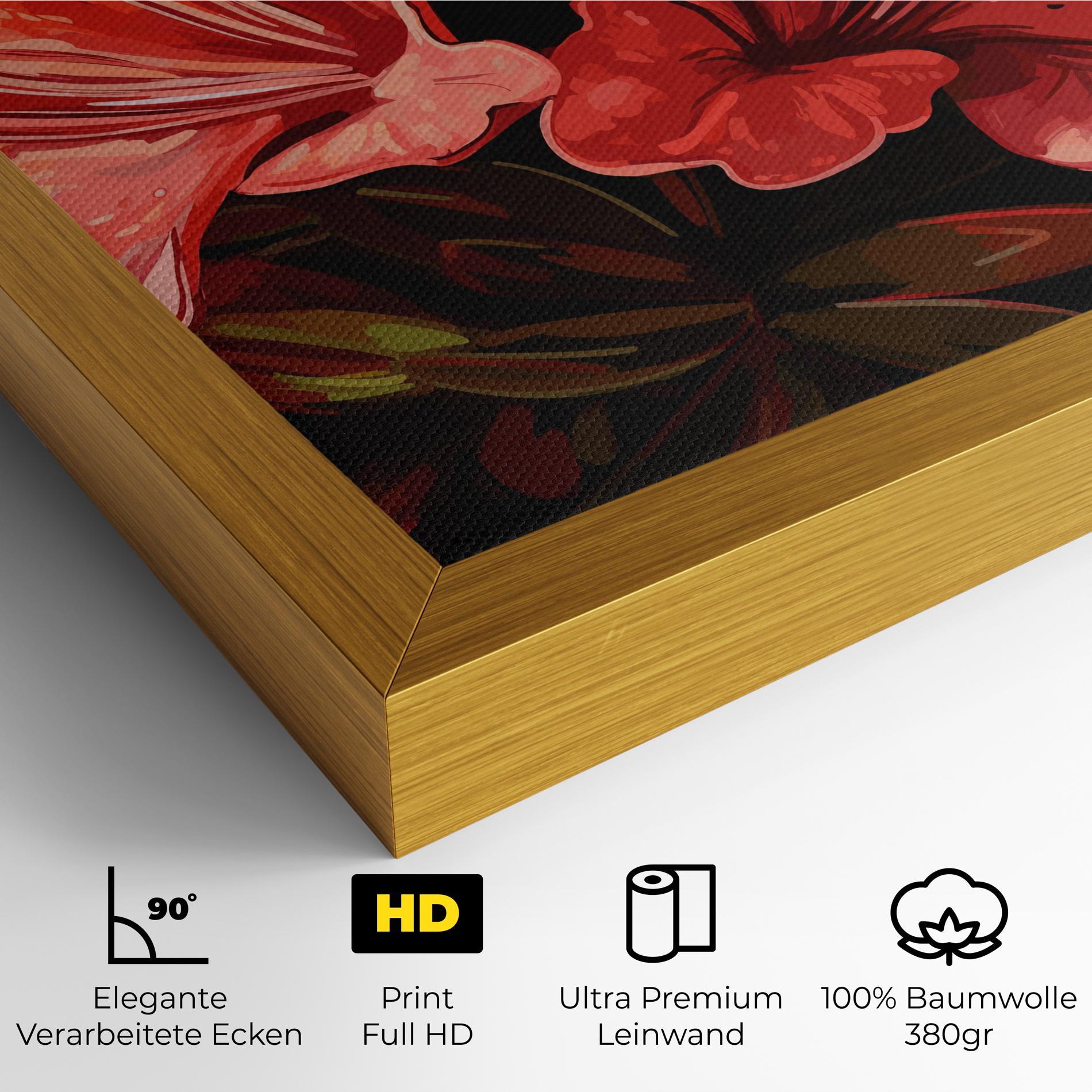 Leinwandbild Art Exotic Flower mockup 4