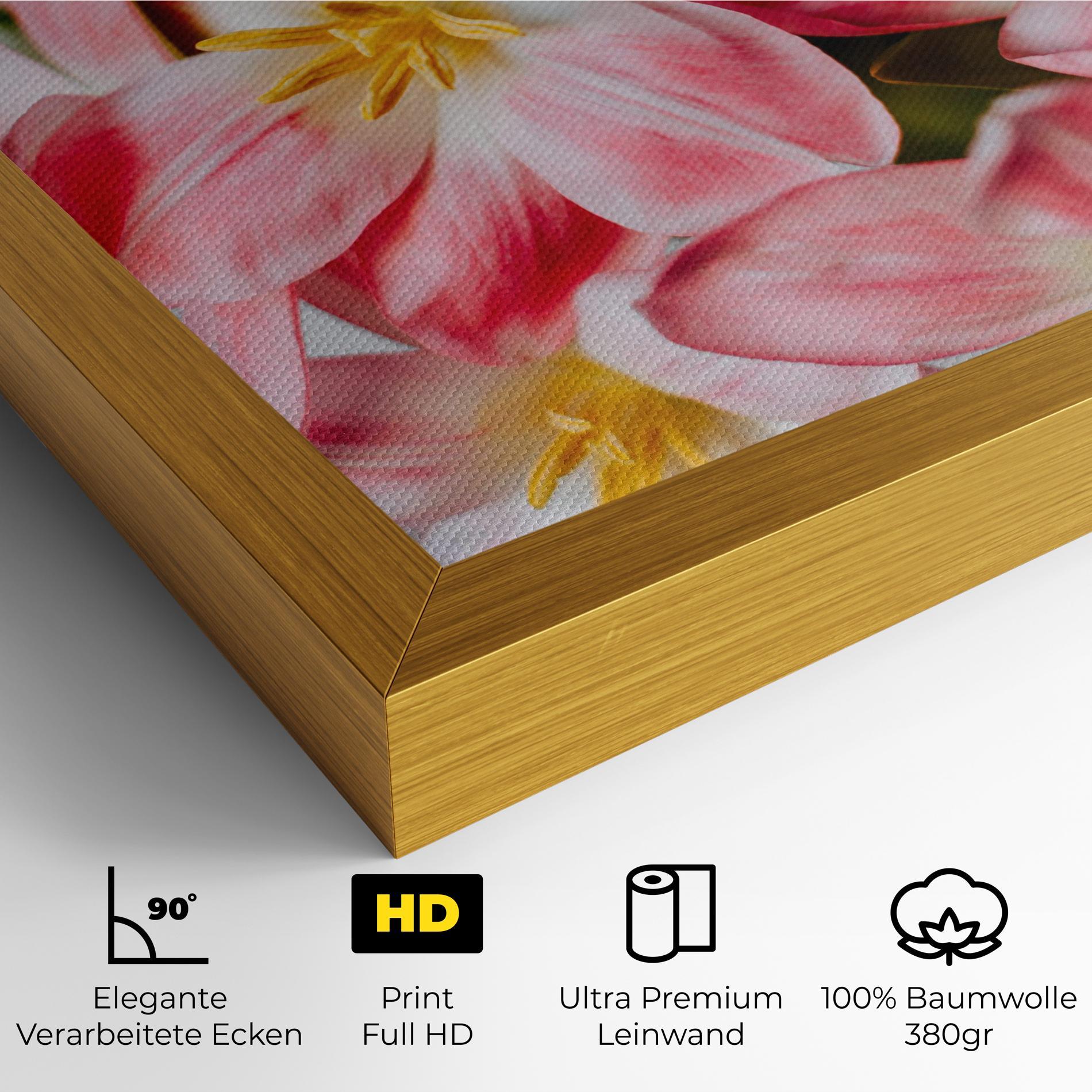 Leinwandbild Beautiful Exotic Flower mockup 4
