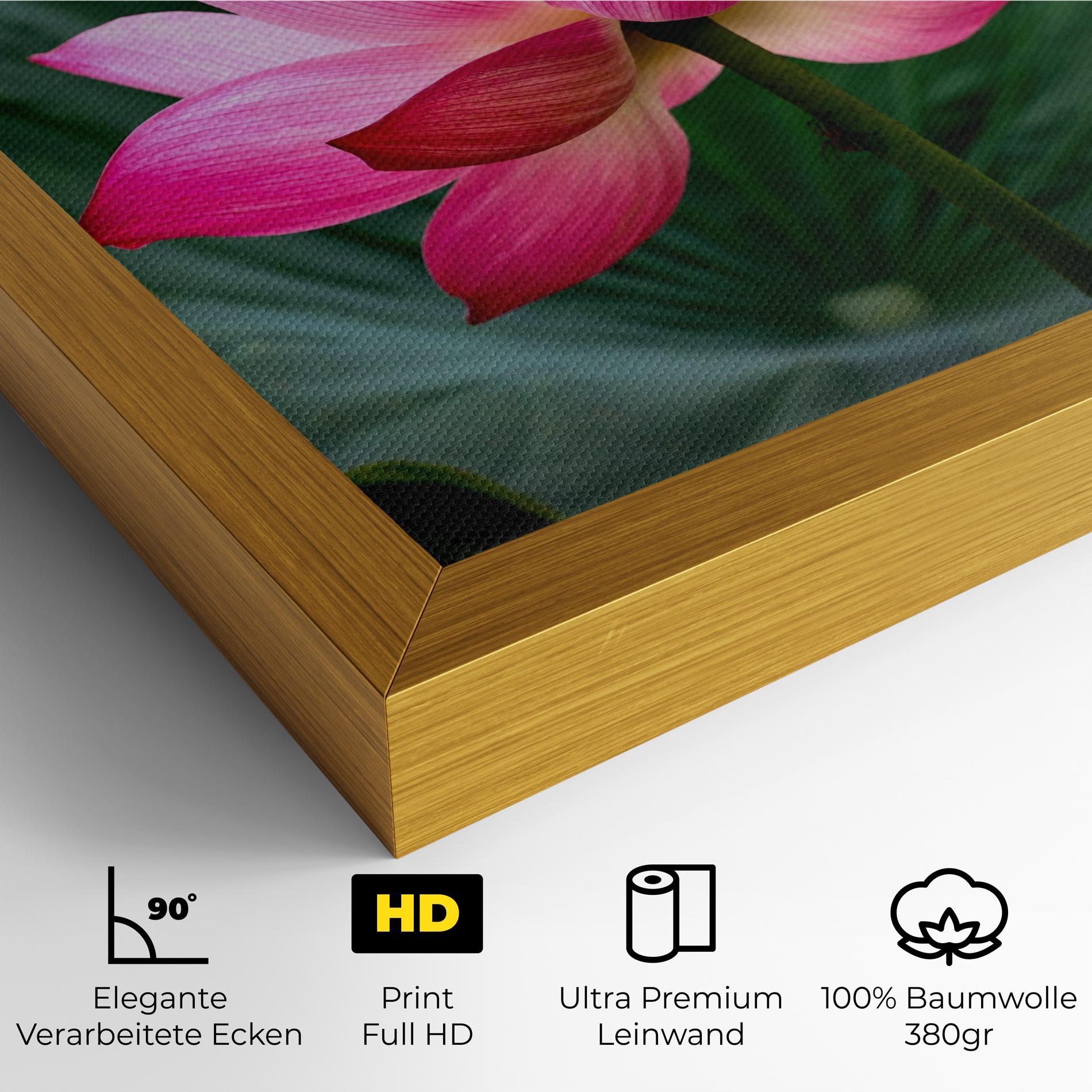 Leinwandbild Beautiful Pink Exotic mockup 4