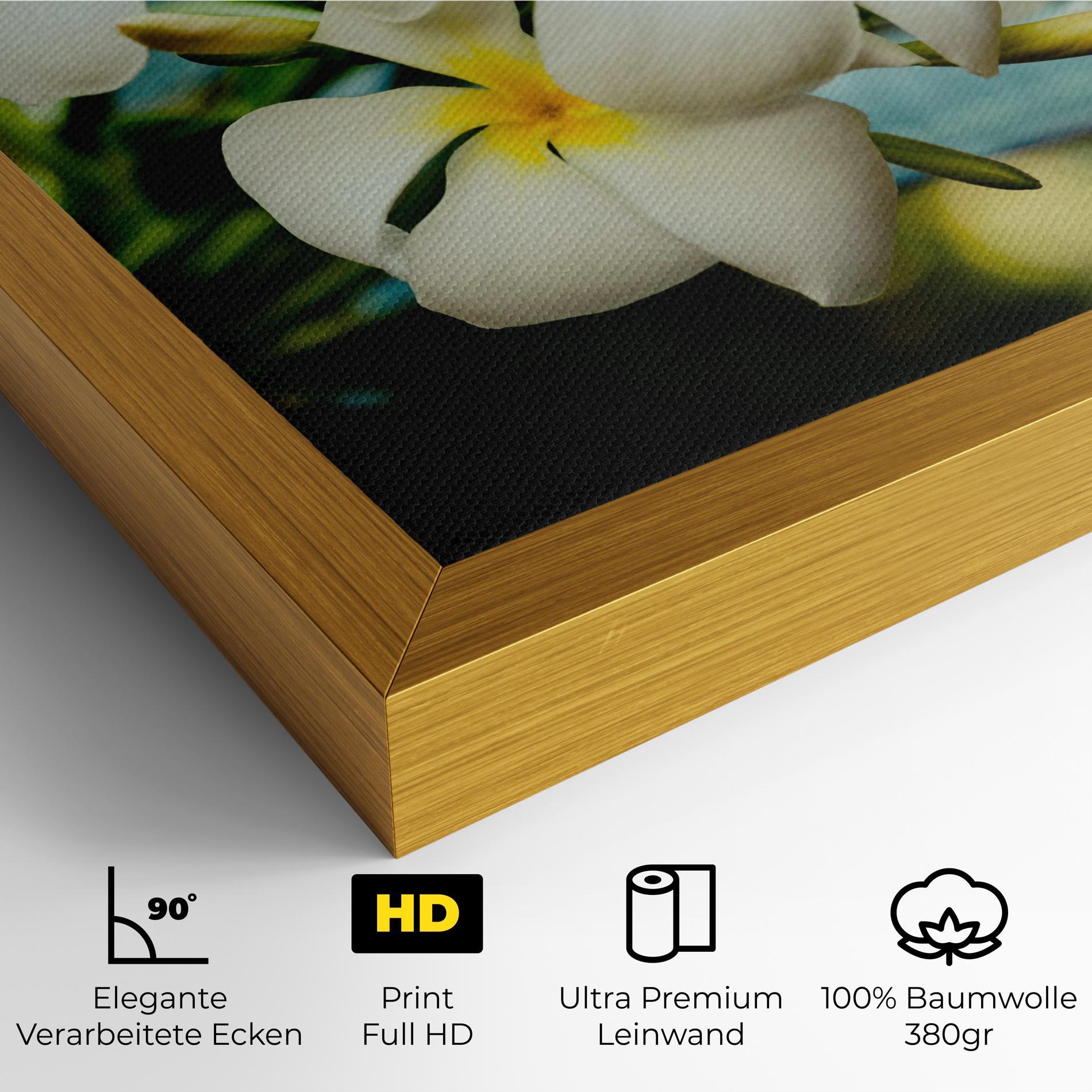 Leinwandbild Beautiful White Exotic mockup 4