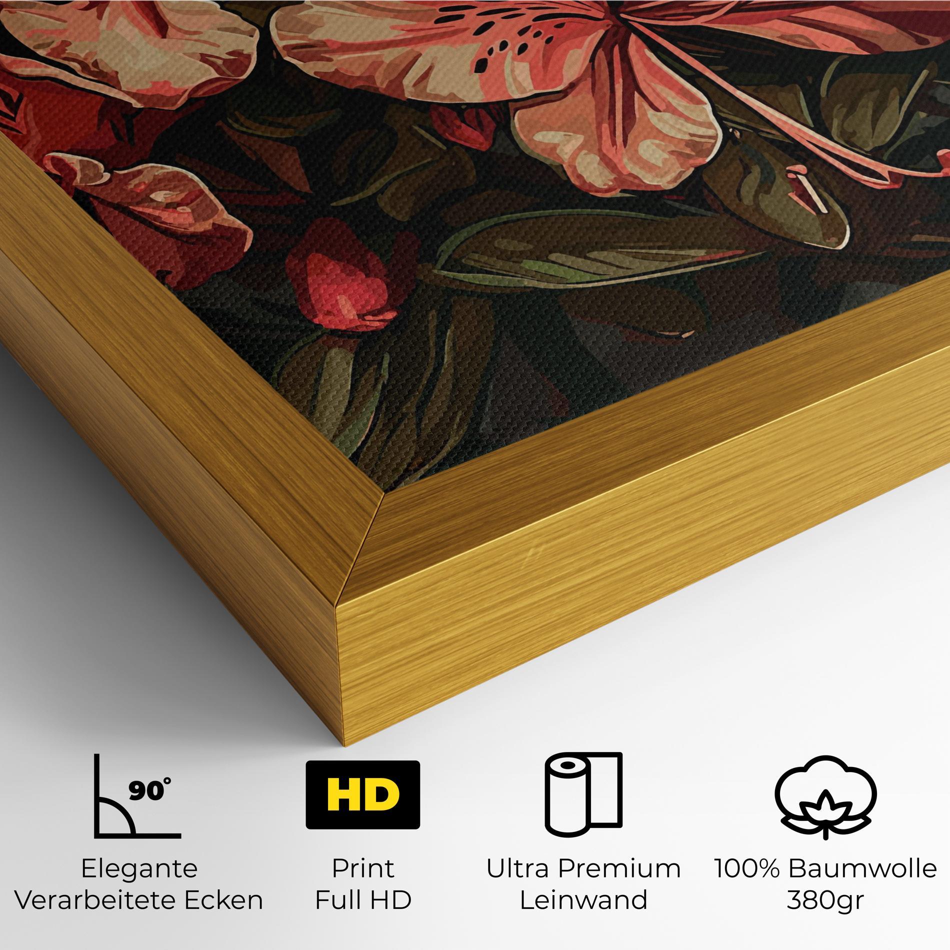 Leinwandbild Cream Exotic Art mockup 4