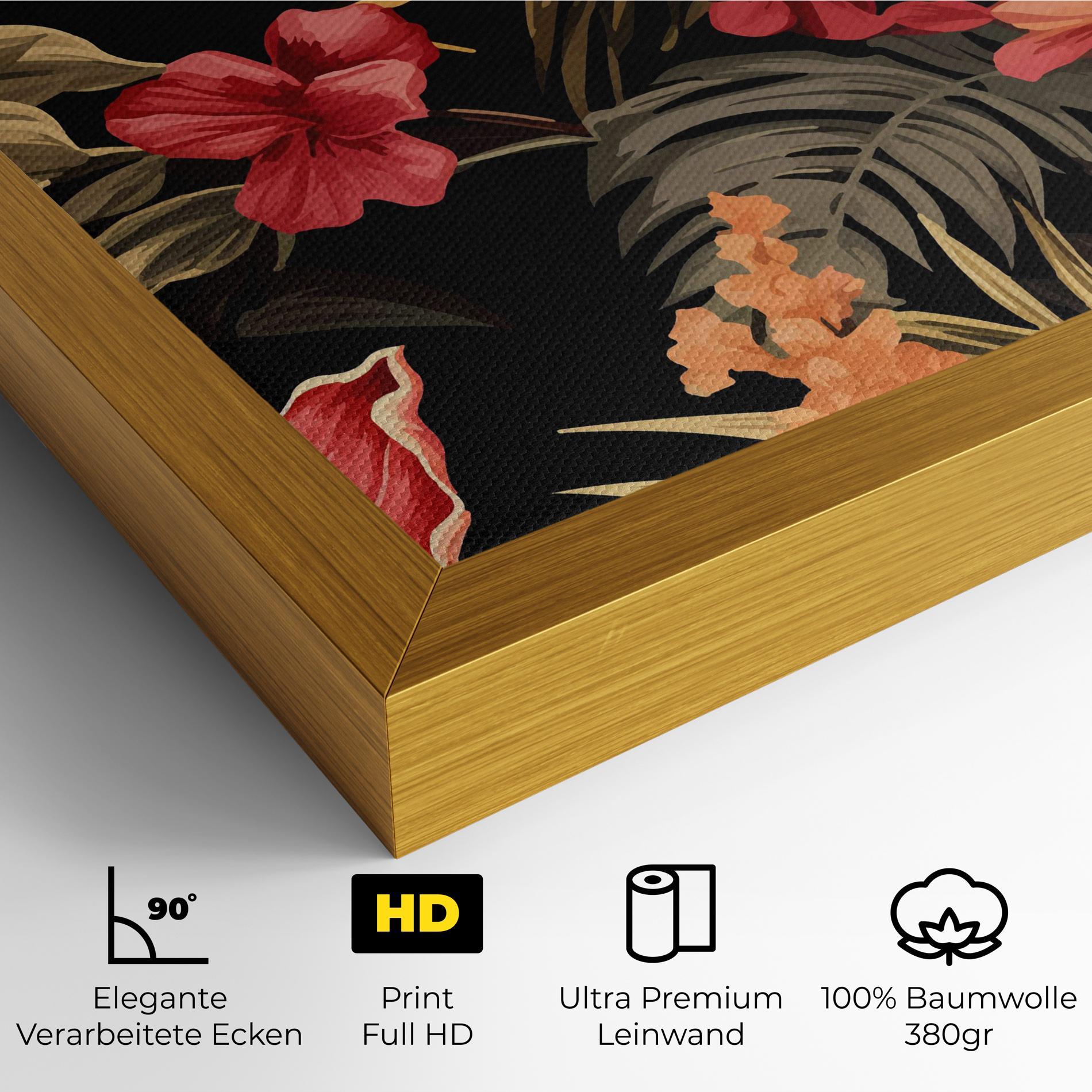Leinwandbild Exotic Flower Plant mockup 4