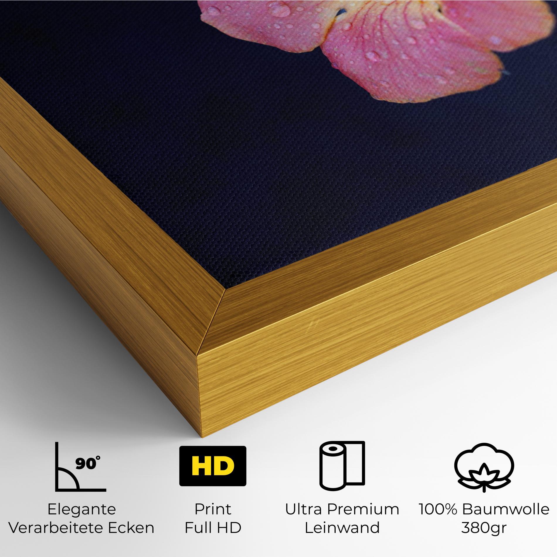 Leinwandbild Exotic Pink Plant mockup 4