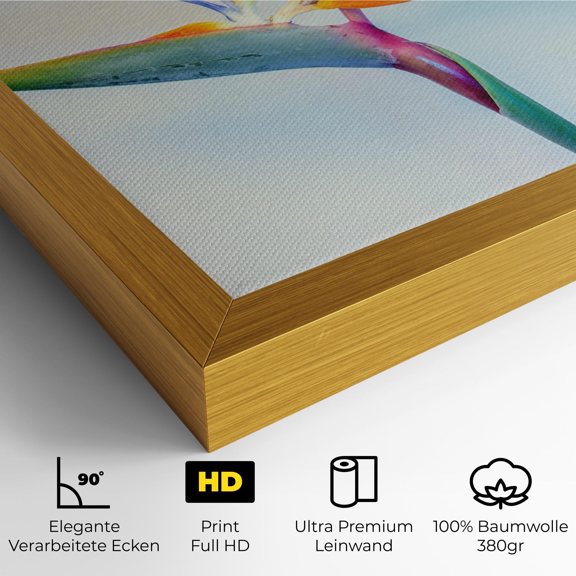 Leinwandbild Green Orange Exotic mockup 4