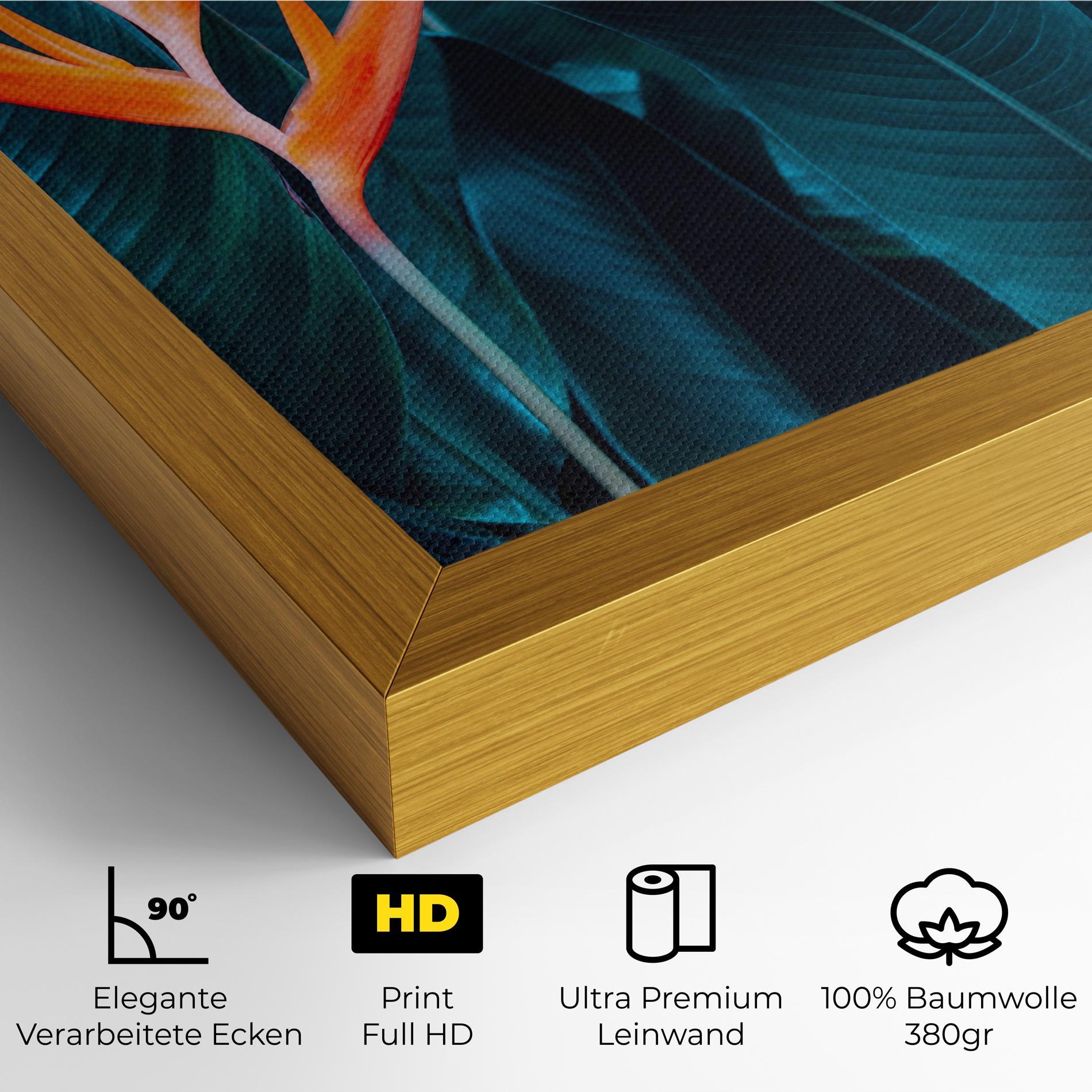 Leinwandbild Orange Green Exotic mockup 4