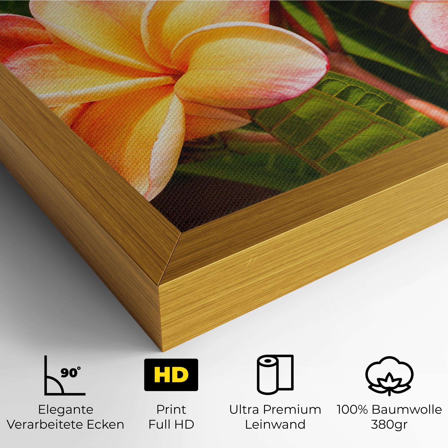 Leinwandbild Pretty Plumeria mockup 4