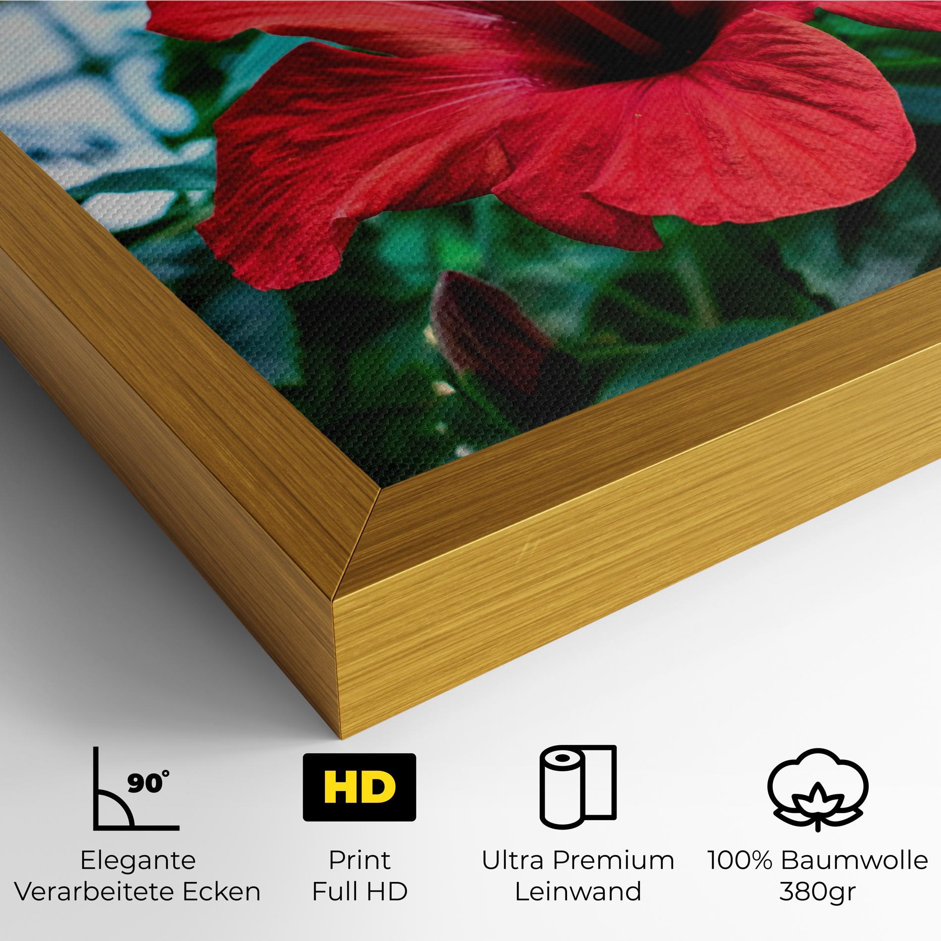 Leinwandbild Red Exotic Plant mockup 4