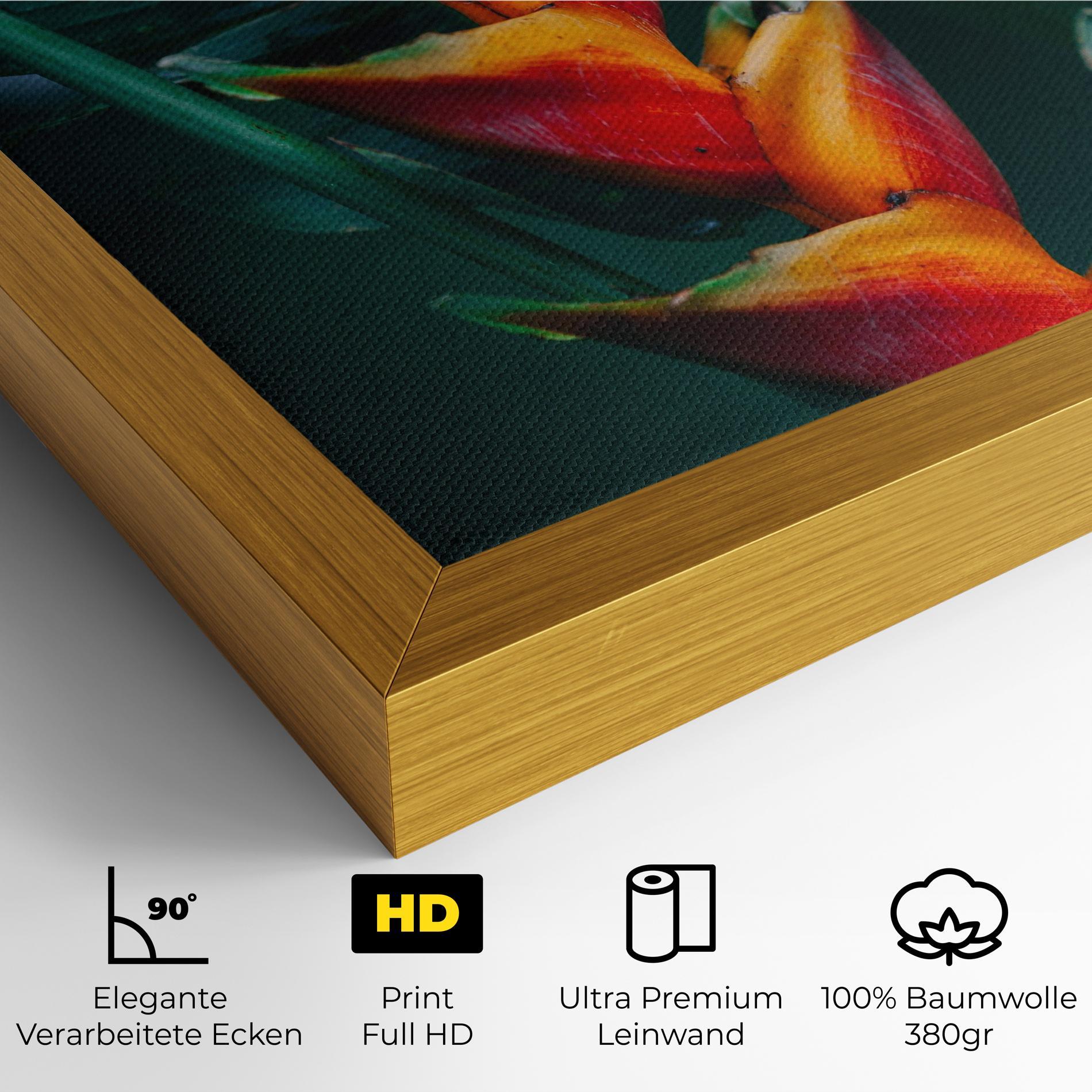 Leinwandbild Red Orange Exotic mockup 4