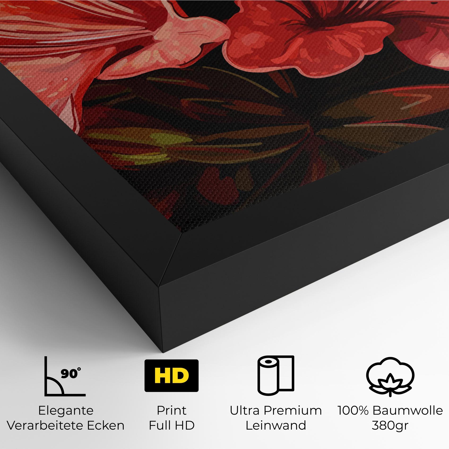 Leinwandbild Art Exotic Flower mockup 4