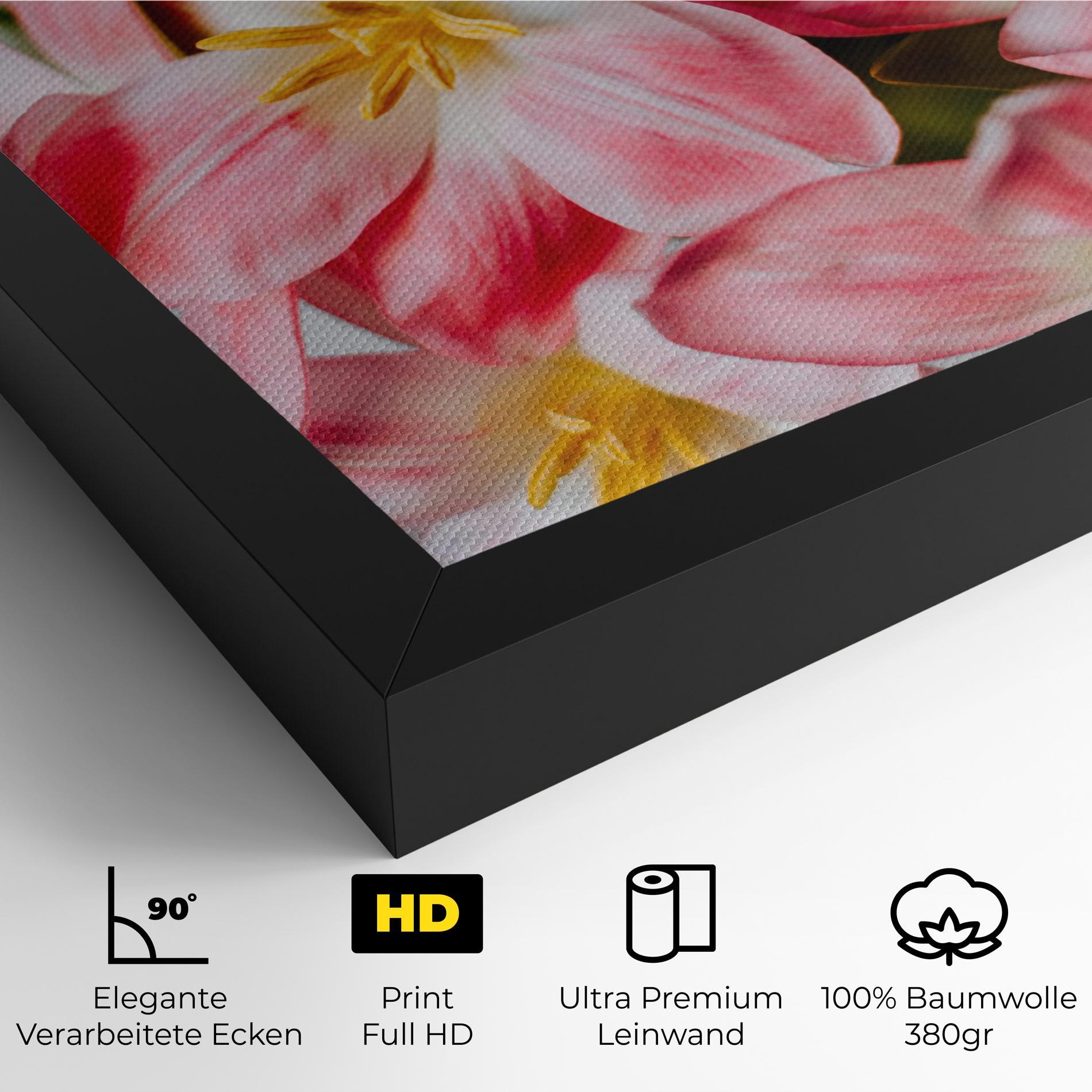 Leinwandbild Beautiful Exotic Flower mockup 4