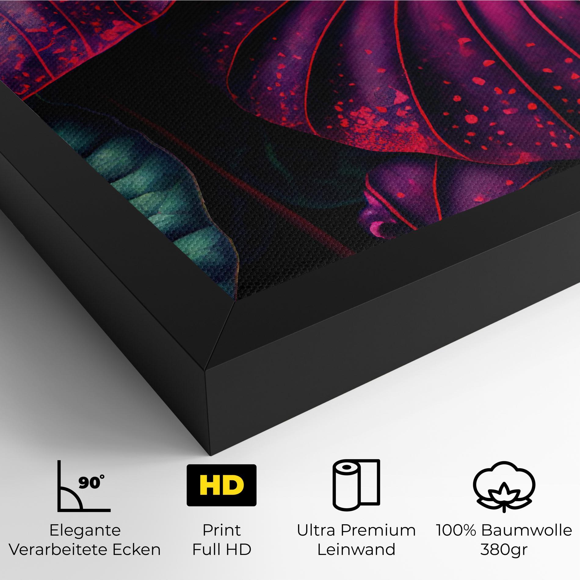 Leinwandbild Big Purple Exotic mockup 4