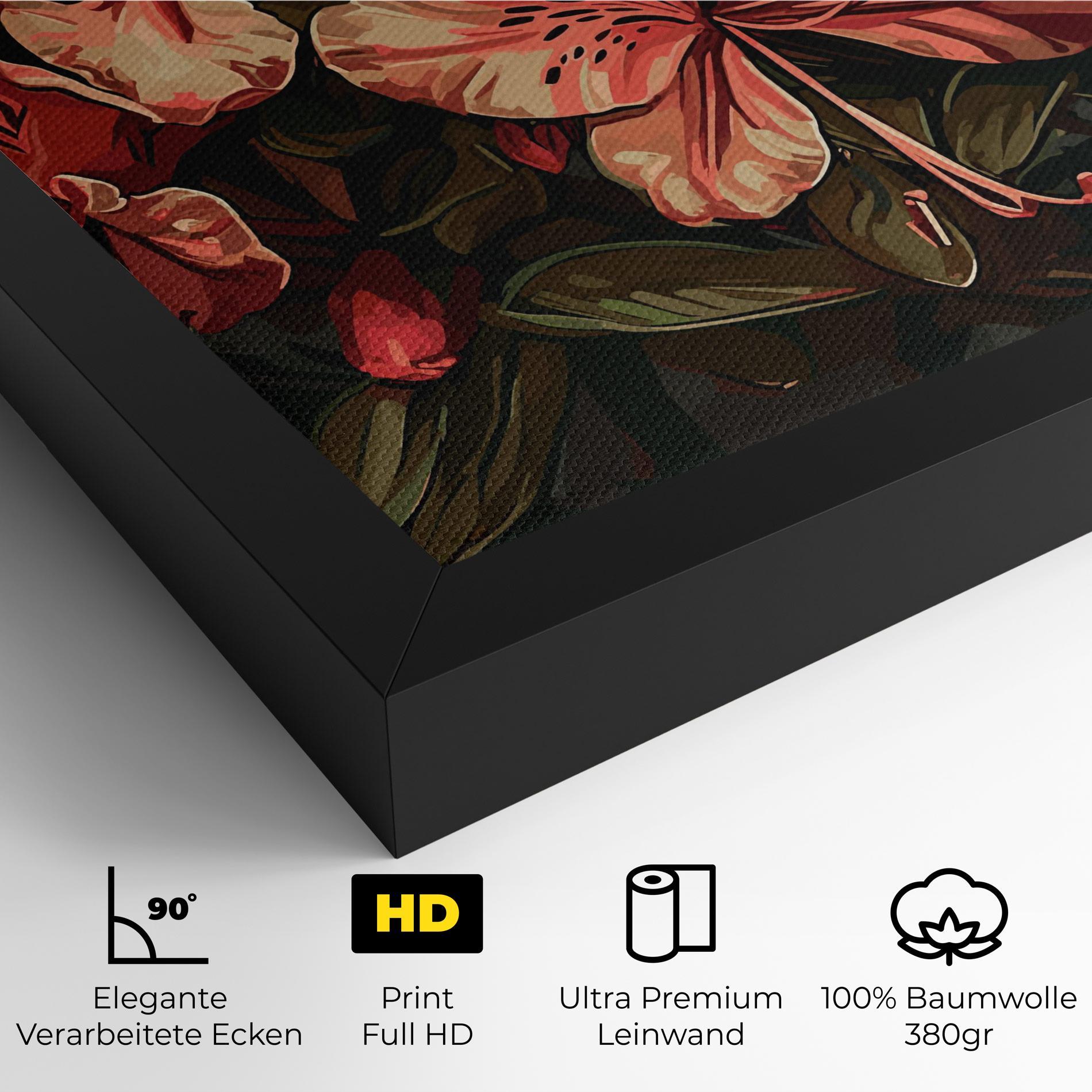 Leinwandbild Cream Exotic Art mockup 4