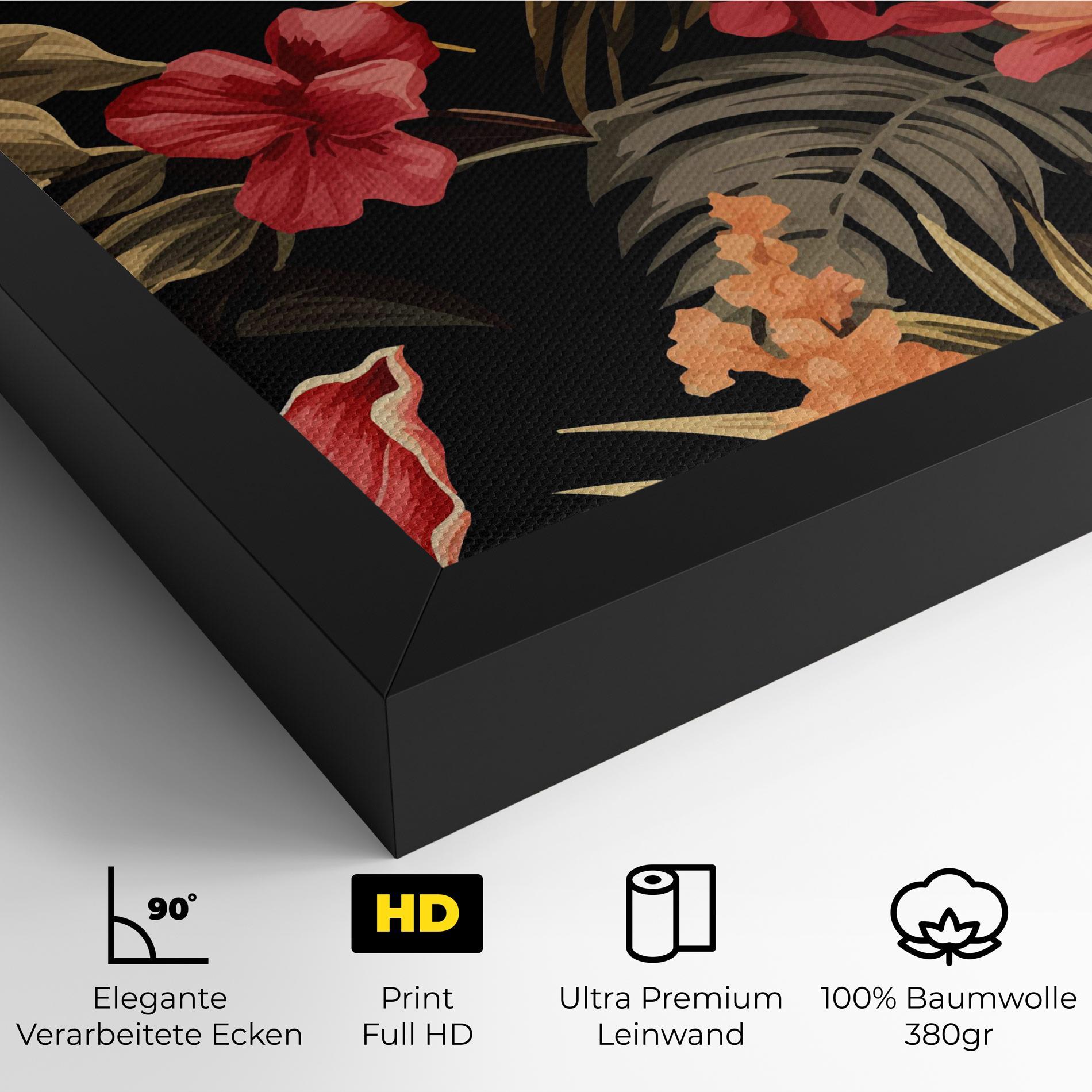Leinwandbild Exotic Flower Plant mockup 4