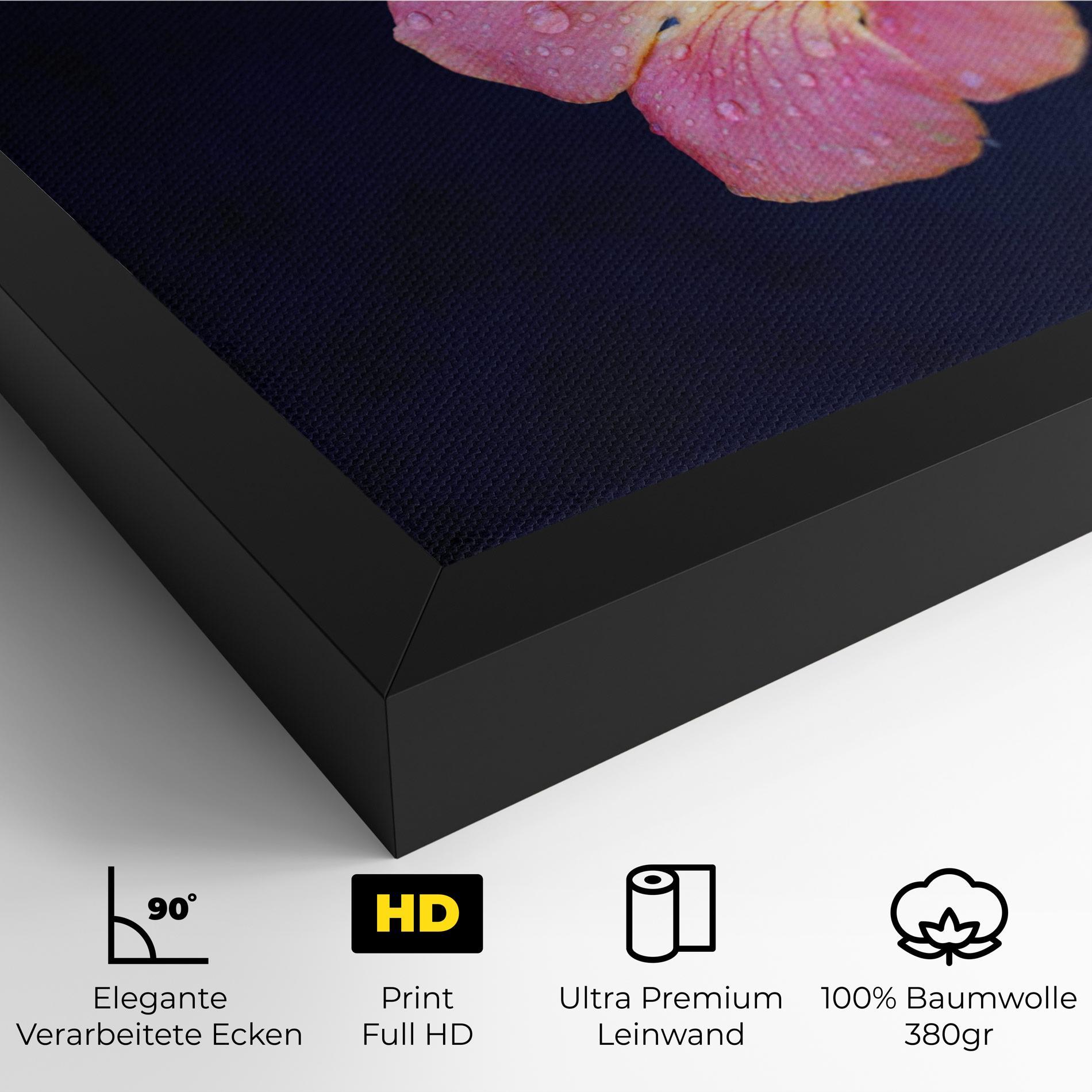 Leinwandbild Exotic Pink Plant mockup 4