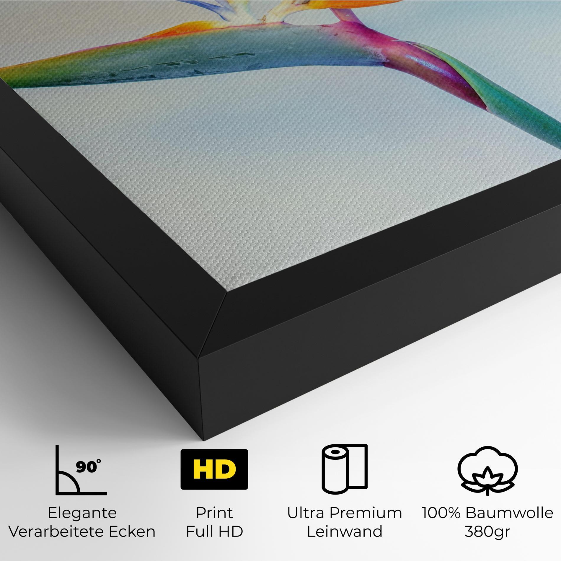 Leinwandbild Green Orange Exotic mockup 4