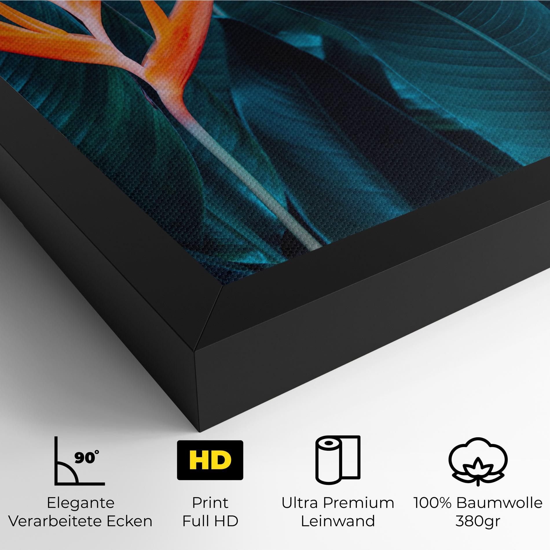 Leinwandbild Orange Green Exotic mockup 4